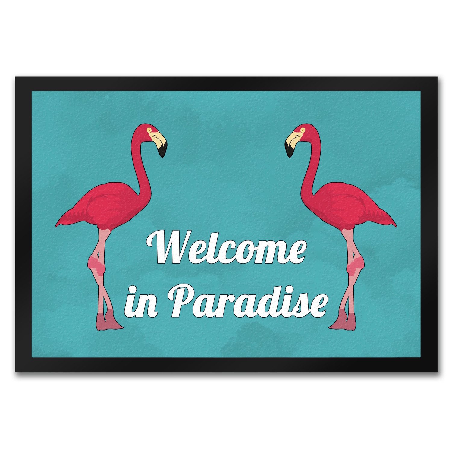 Fußmatte Fußmatte in 35x50 cm mit Flamingomotiv und Spruch in