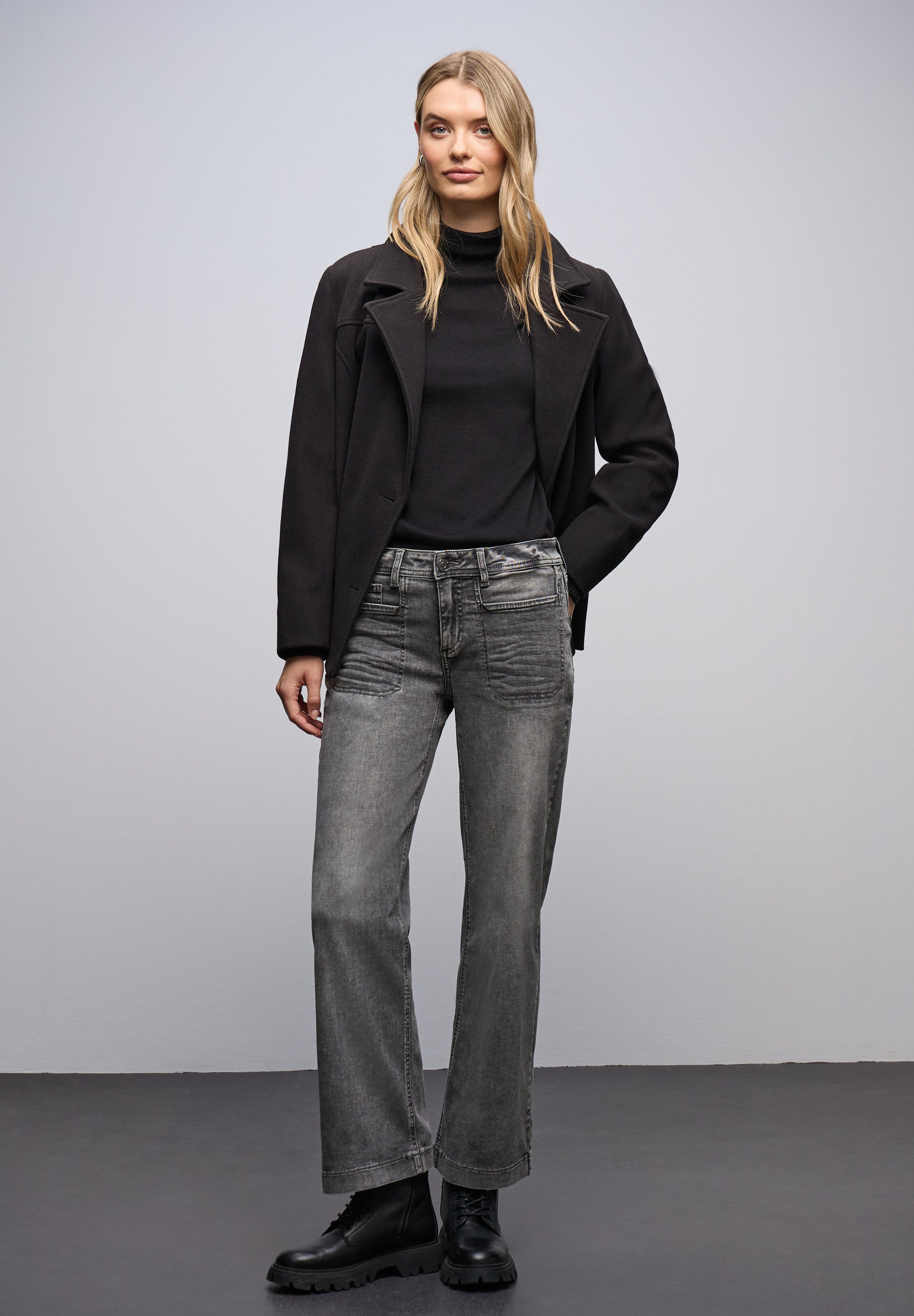 STREET ONE Weite Jeans im Five-Pocket Style