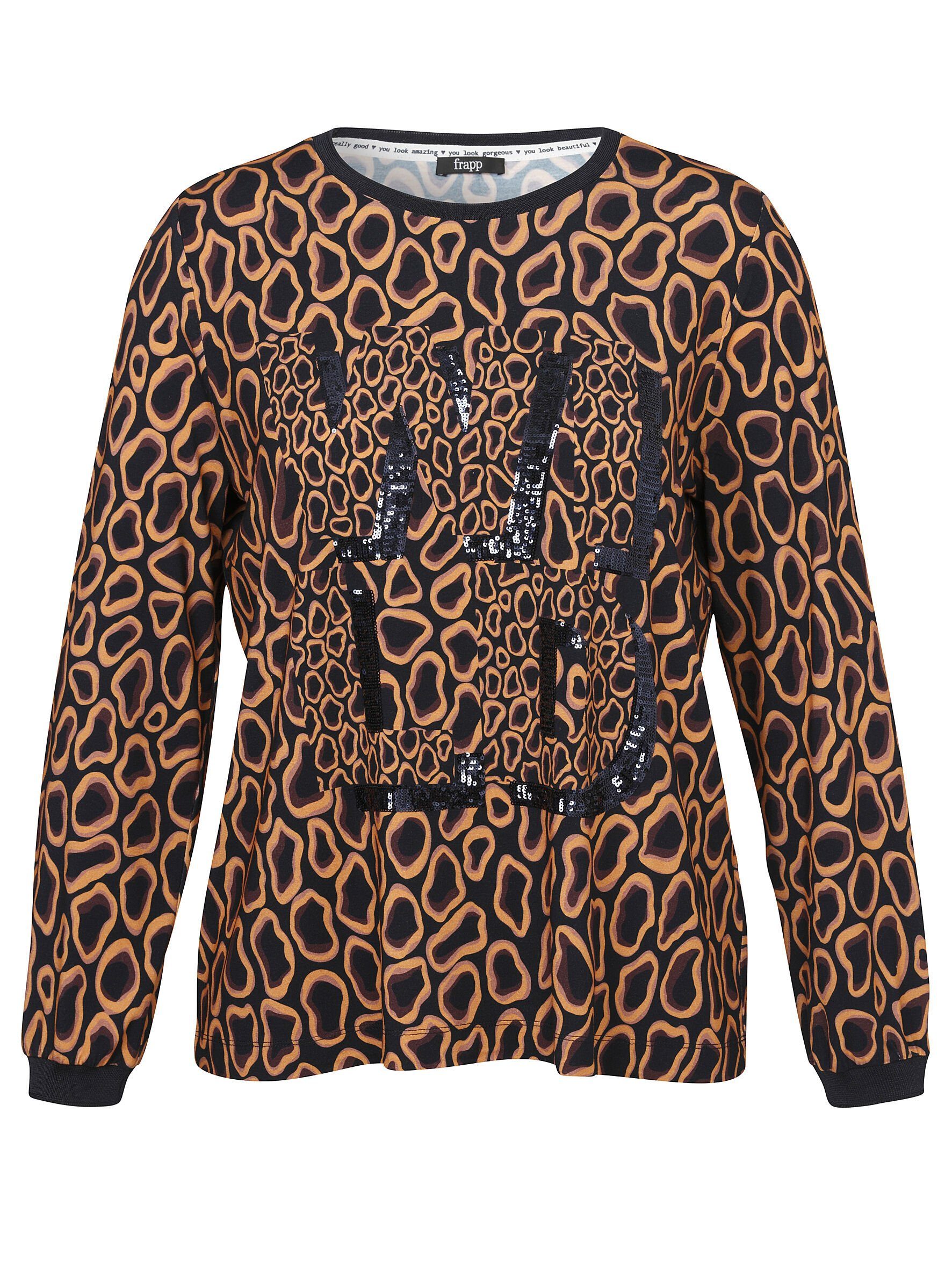 FRAPP Print-Shirt mit grafischem Muster