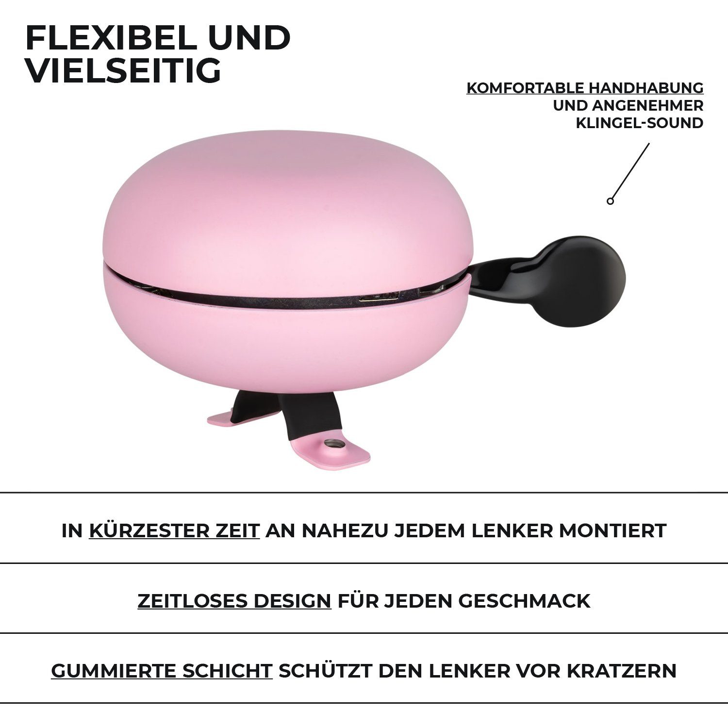 URBAN ZWEIRAD Fahrradlenker Fahrradklingel aus Metall