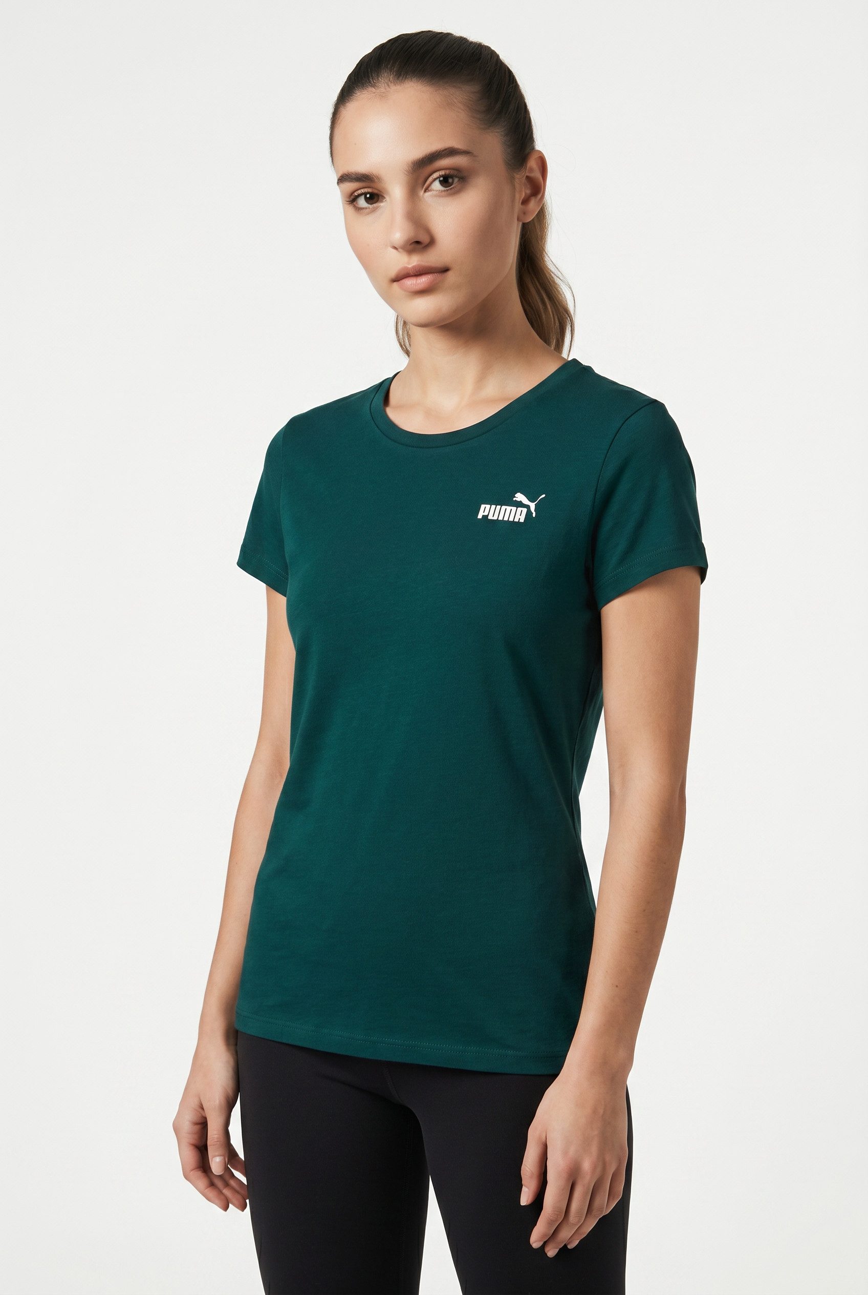 PUMA T-Shirt ESS SMALL NO 1 LOGO TEE S Kurzarm, aus Baumwolle, mit Rundhalsausschnitt