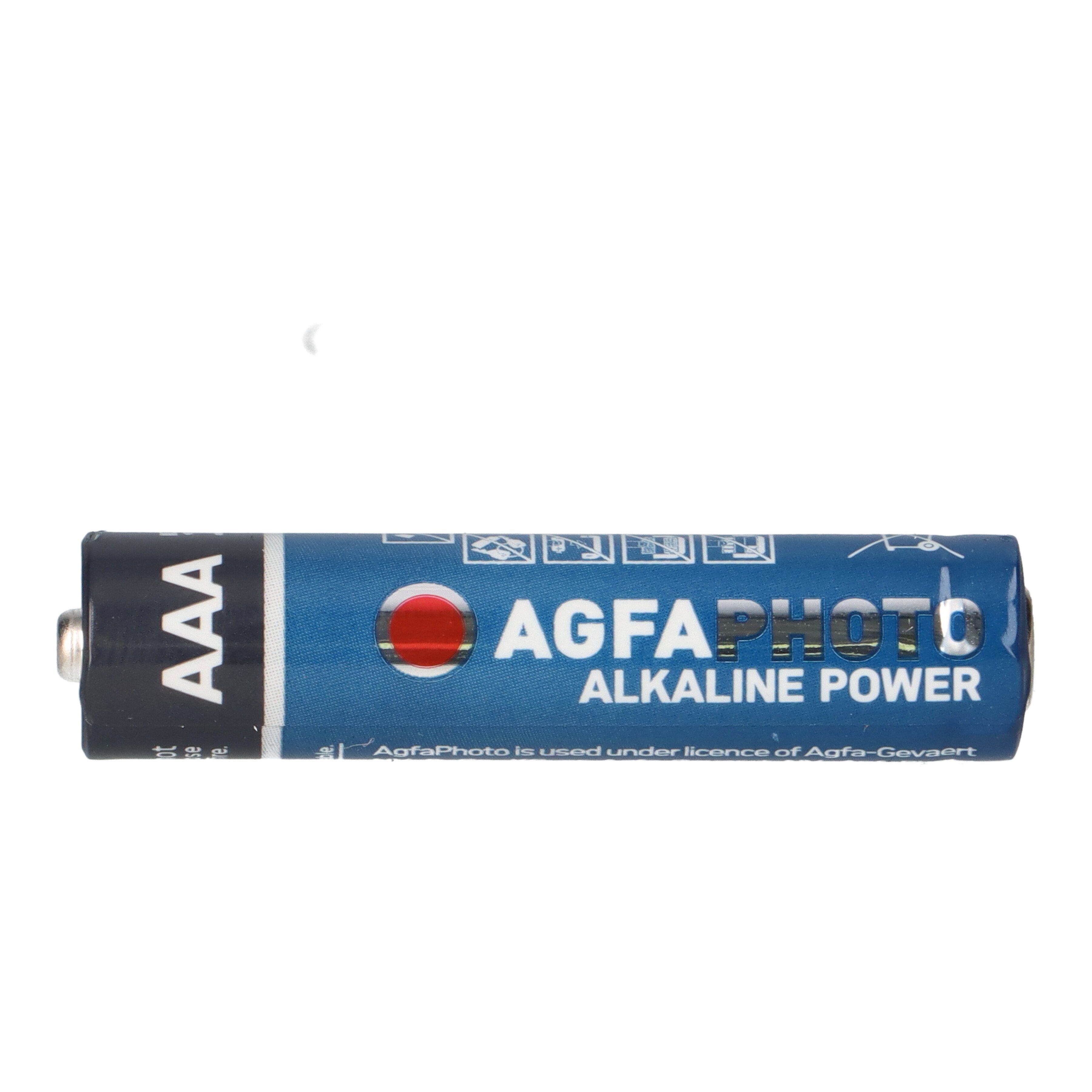 24 Alkaline AGFAPHOTO Stück 1.5V Micro AAA AgfaPhoto Batterie Batterie LR03