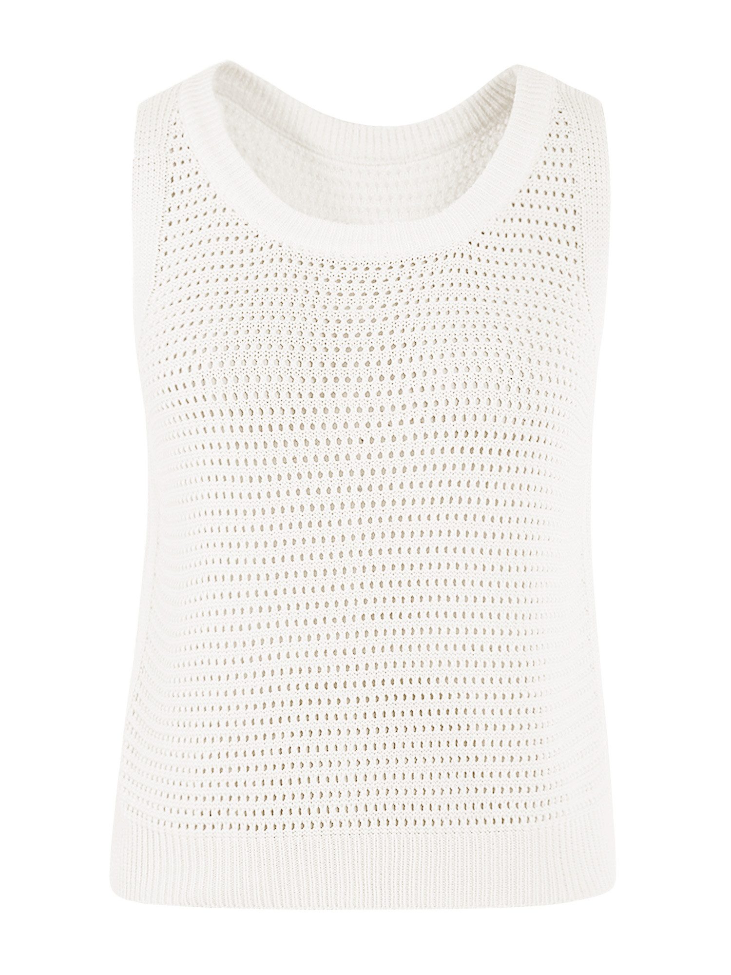 Imily Bela Tanktop Damen Gehäkeltes ärmelloses Crop-Shirt (Packung, 1-tlg., 1per-Pack) Gehäkelt