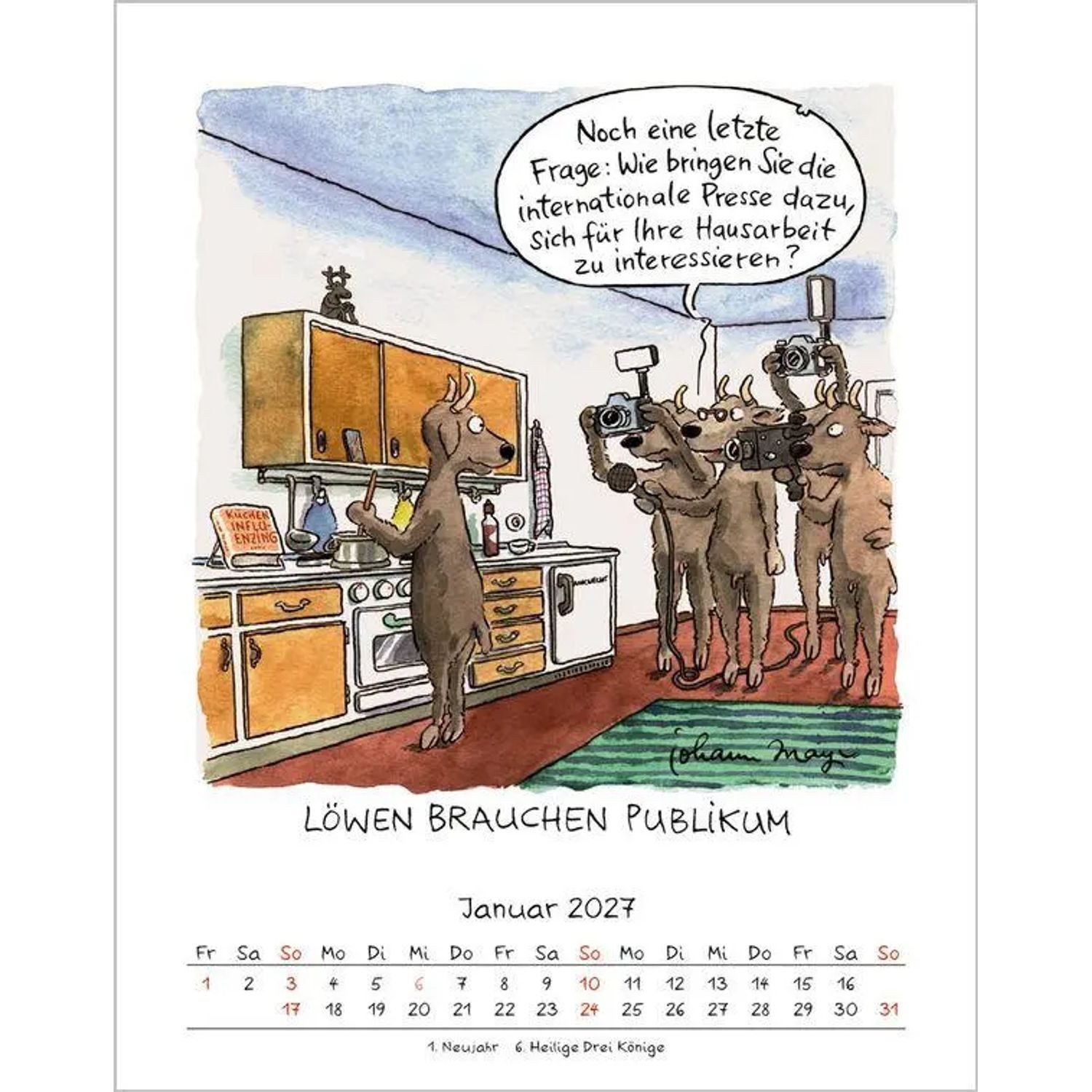 Korsch Verlag Wandkalender Löwe 2027 – Bild 2 von 5