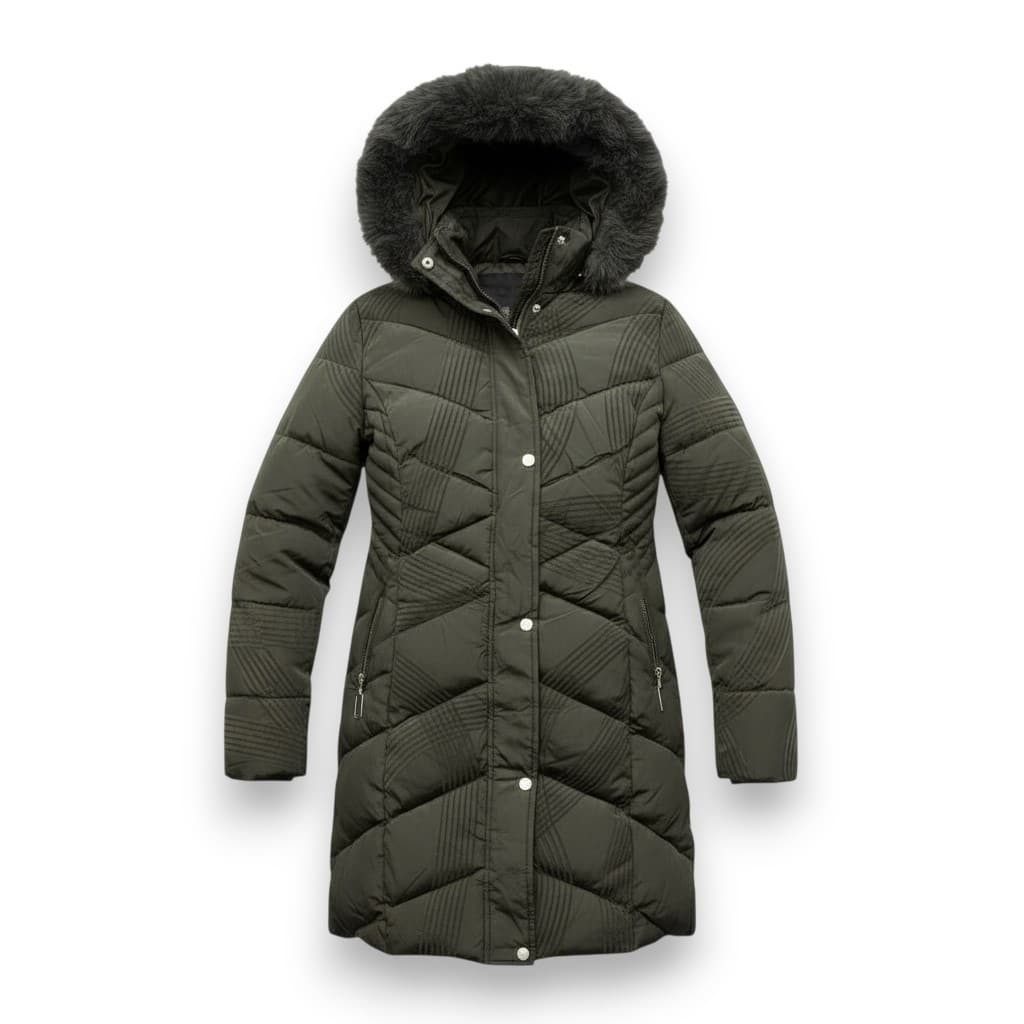 OriginalYou Steppjacke Kuschelige Midi Steppjacke für Damen mit Velourstrei günstig online kaufen