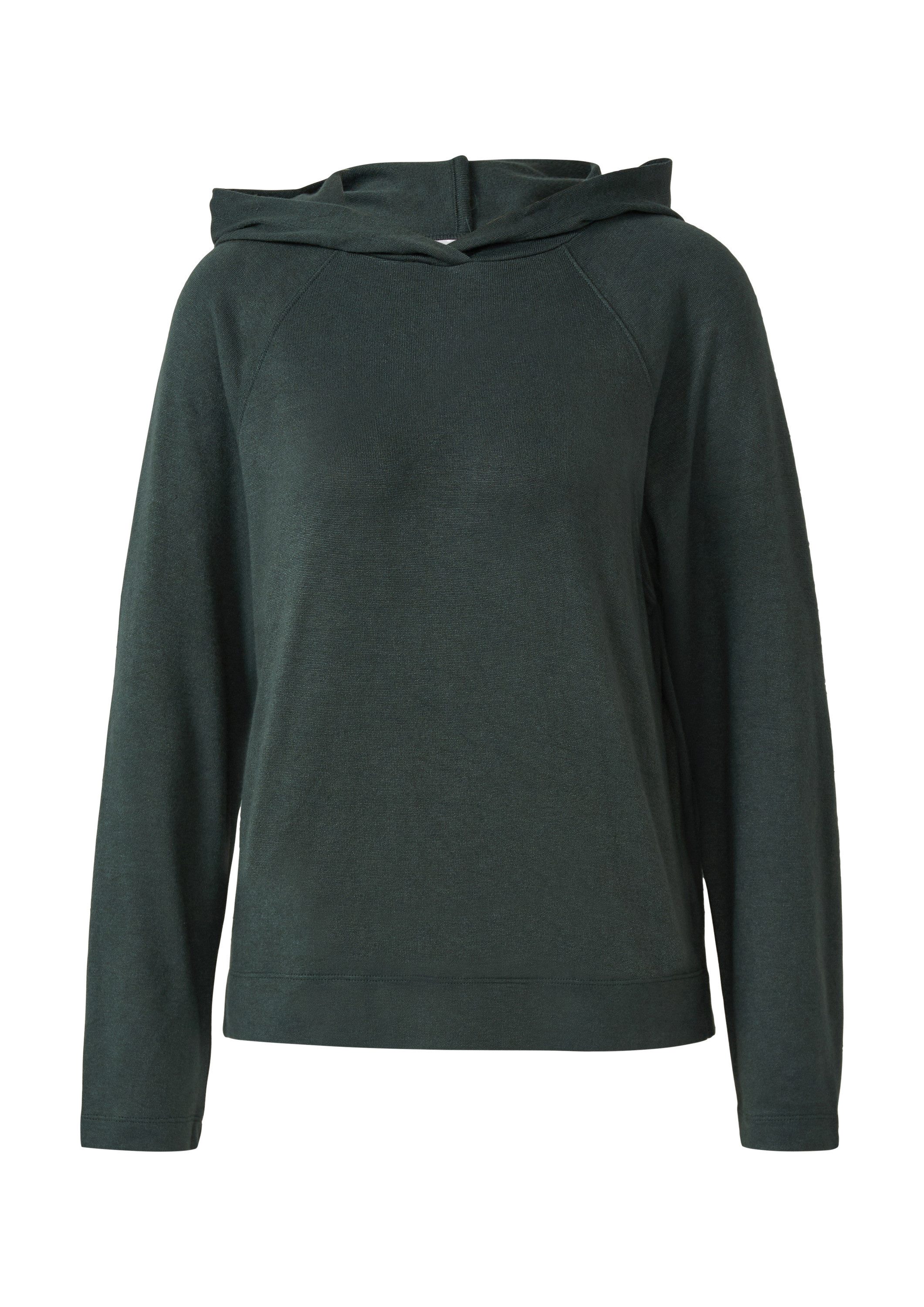 s.Oliver Longpullover T-Shirt Meliertes Longsleeve aus Stretchjersey mit Ka günstig online kaufen