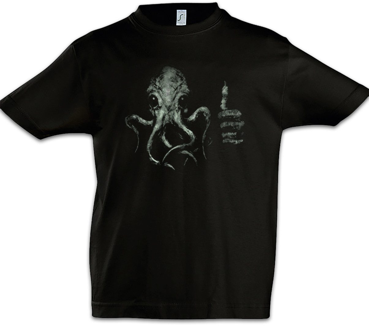 Print-Shirt Cthulhu Thumb Up Kinder T-Shirt Wars Horror Arkham H. P. Lovecraft