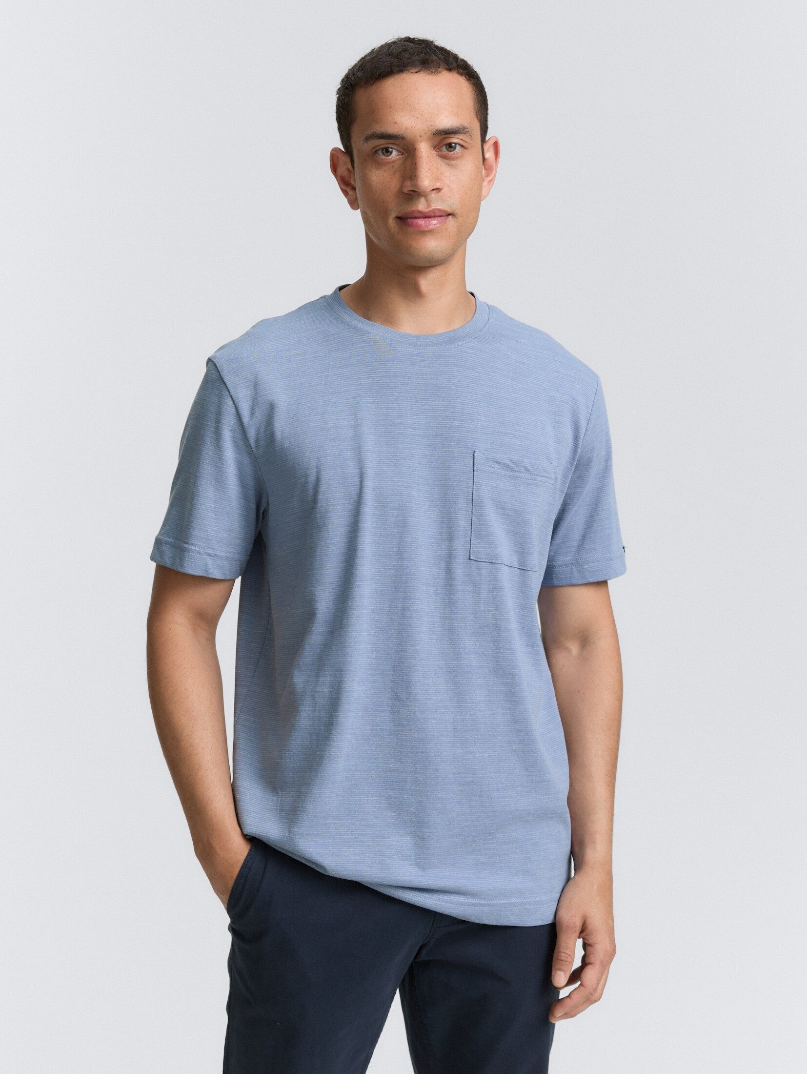 Tom Tailor Herren T-Shirt T-SHIRT WITH POCKET - Regular Fit günstig online kaufen