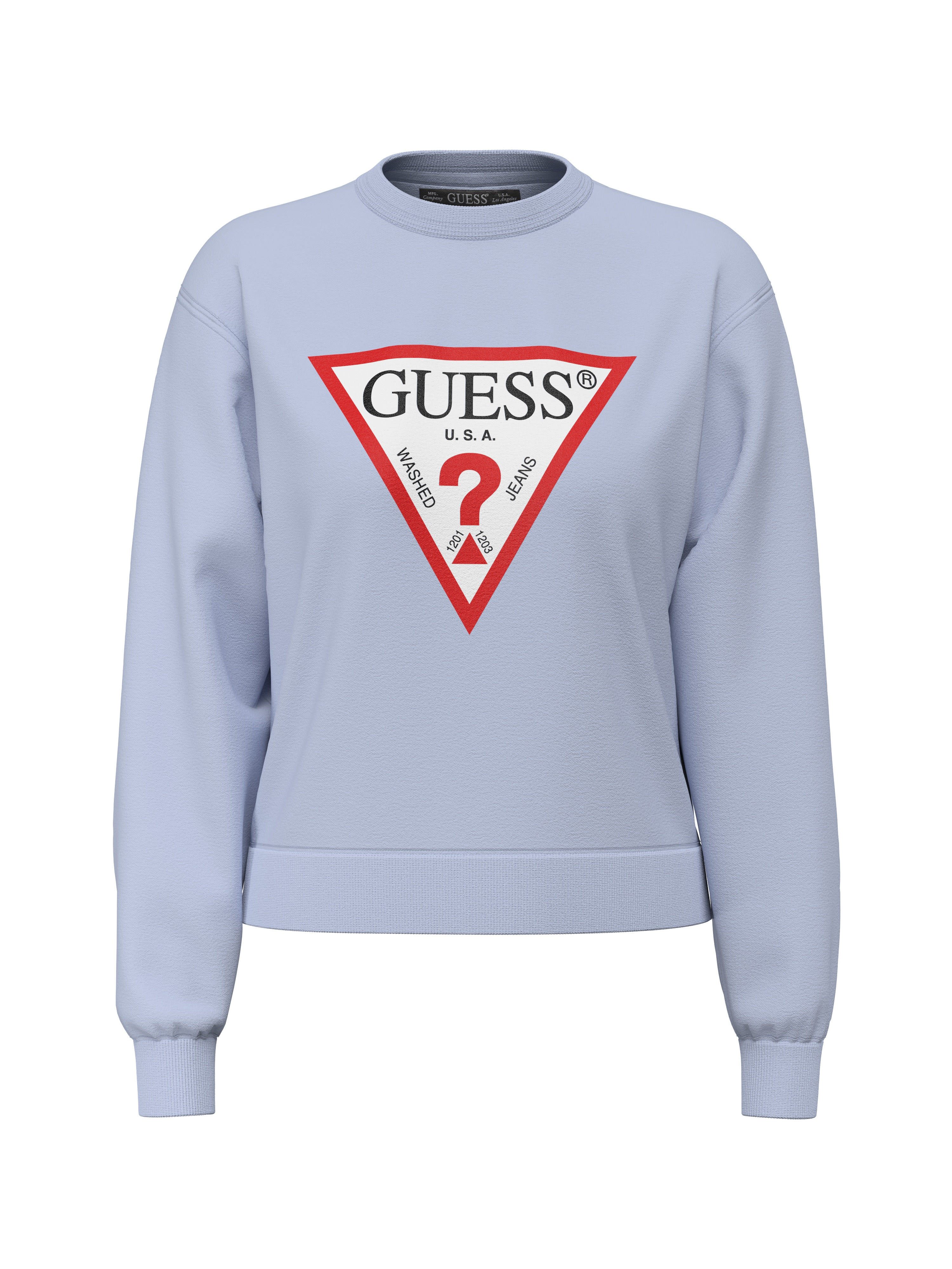 Guess Sweatshirt CN ORIGINAL FLEECE aus Baumwollmix, bedruckt