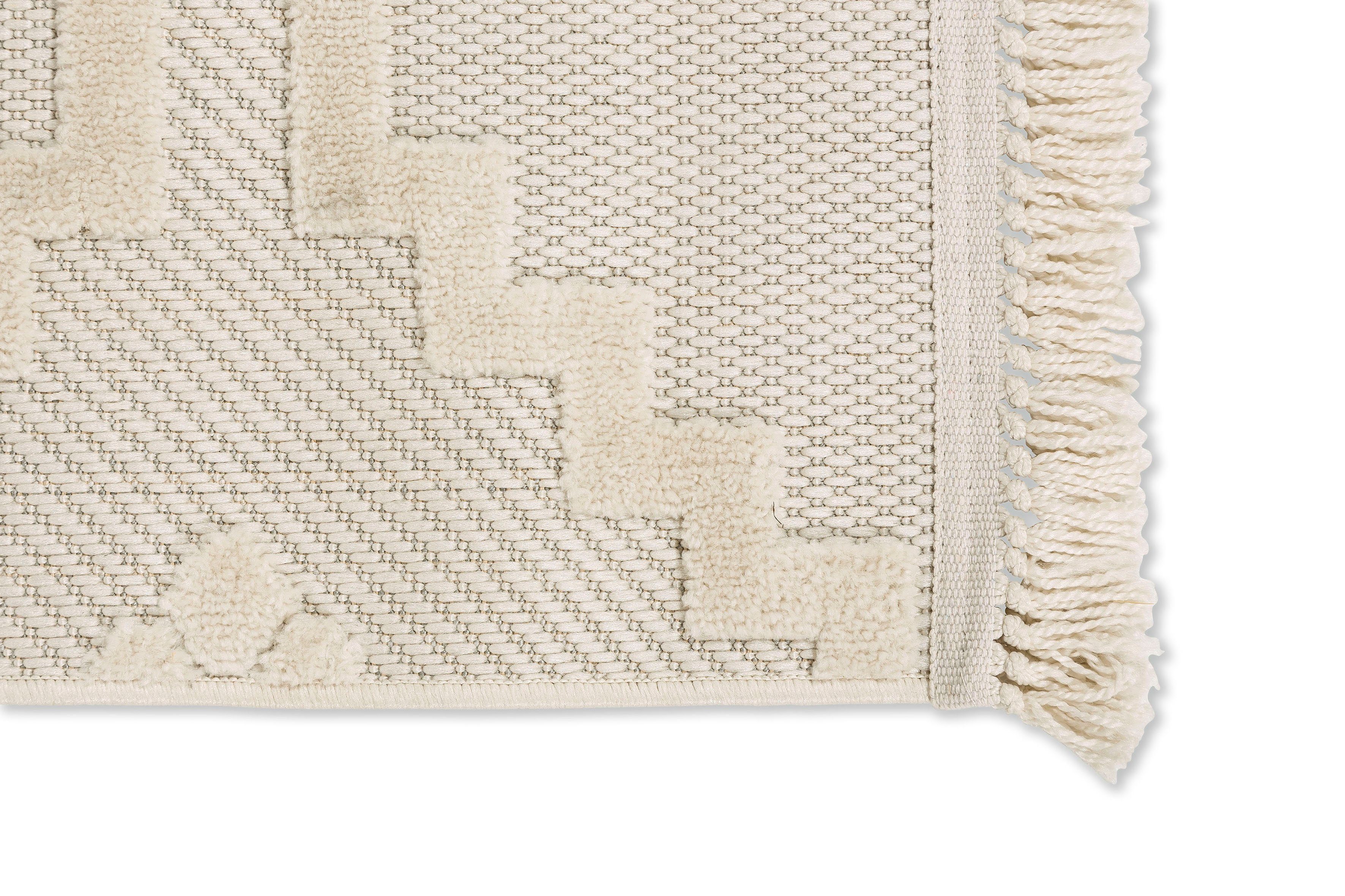 SCHÖNER WOHNEN-Kollektion Teppich Summer 6352, rechteckig, Höhe: 6 mm, In- und Outdoor geeignet, Hoch Tief Struktur, Robuster Teppich