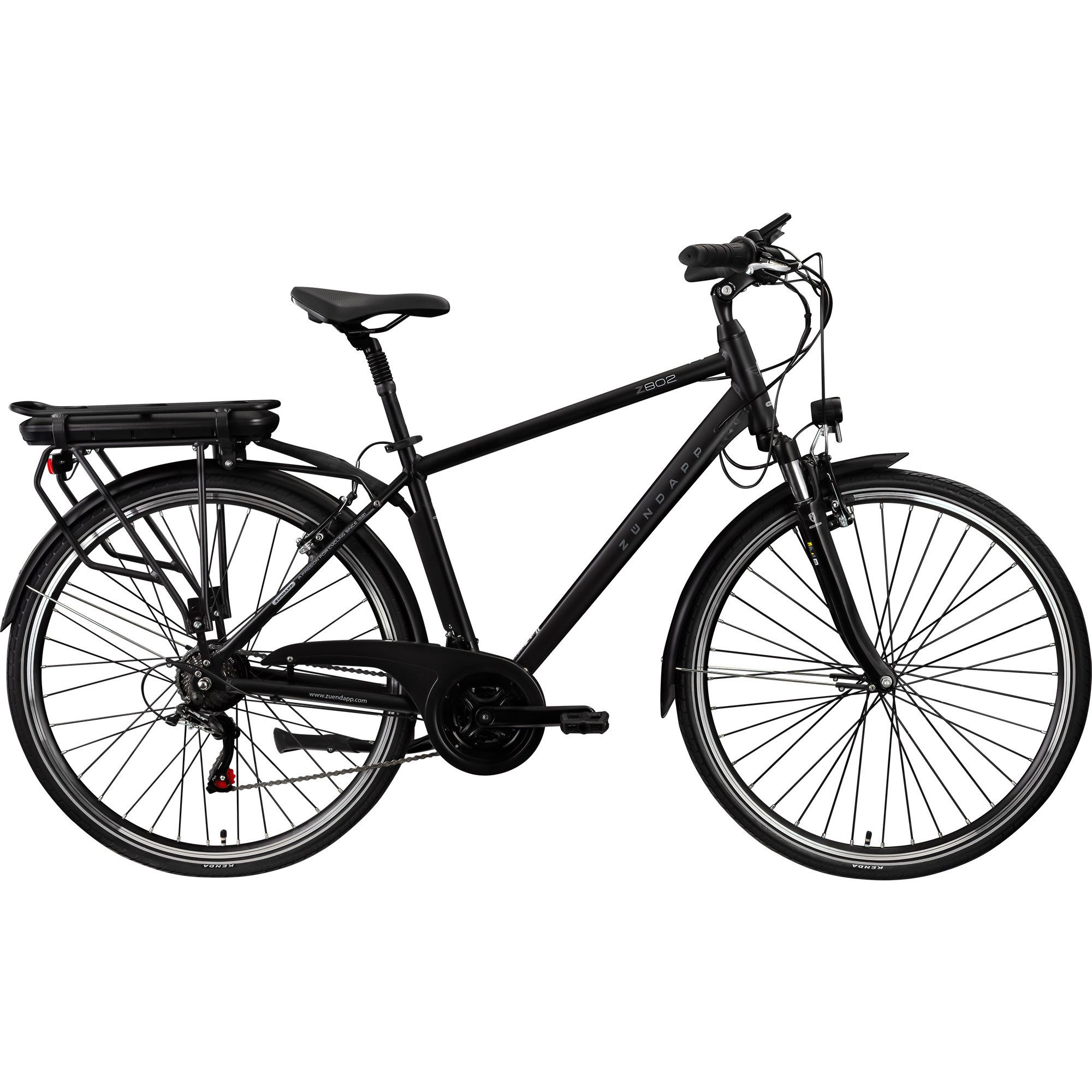 Zündapp E-Bike Trekkingrad Z802 Herren, 21 Gang Shimano Altus RD-M310 Schaltwerk, Kettenschaltung, Heckmotor, 374 Wh, Pedelec, Elektrofahrrad für Herren