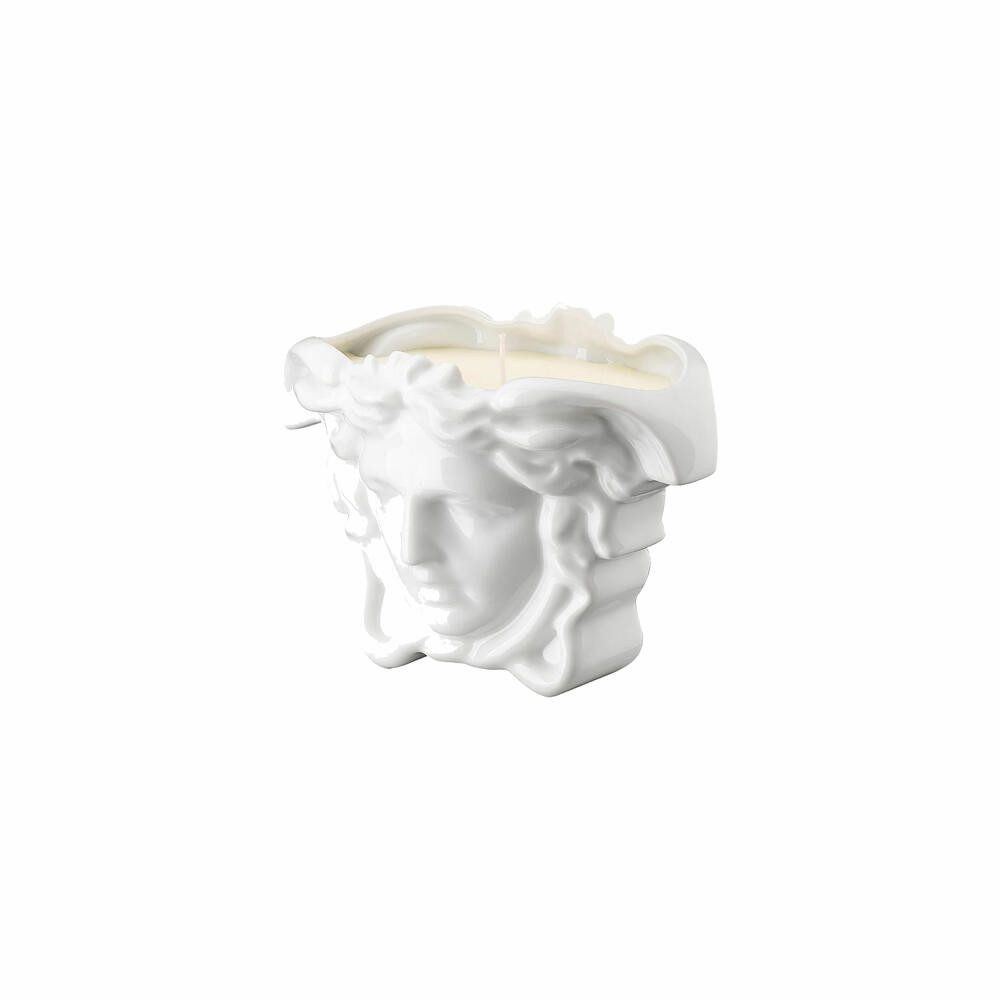 Rosenthal meets Versace Teelichthalter Tischlicht mit Duftwachs Medusa Grande White
