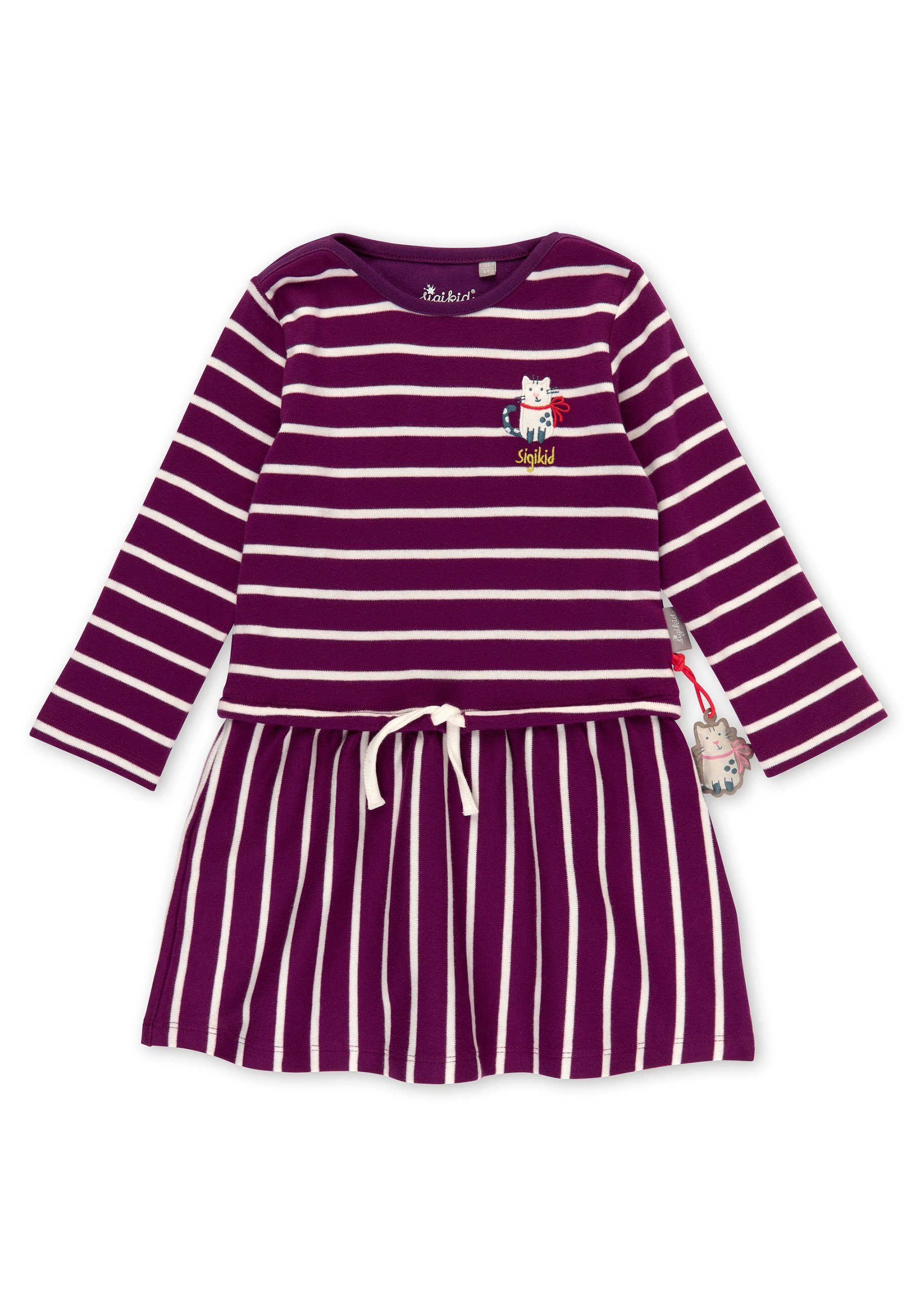 Sigikid Jerseykleid Kinderkleid Kleid, langarm (1-tlg) | Ringelkleider