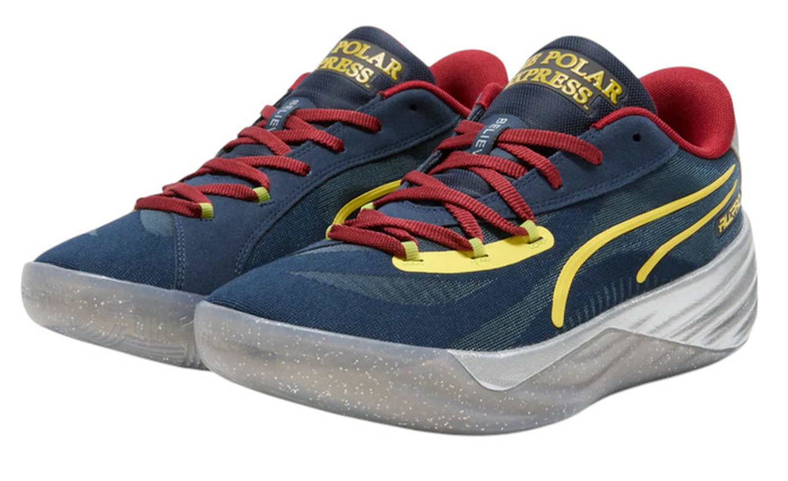PUMA Hallen-Indoorschuhe All-Pro Nitro Polar Express (Basketball) navyblau Badmintonschuh