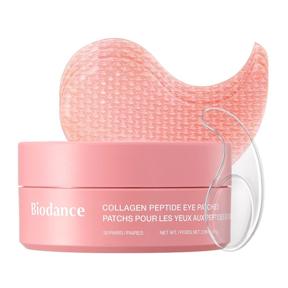 Biodance Augenpads Collagen Peptide Eye Patches 85 g – Hydrogel Augenpatches mit Kollagen, inkl. Applikator-Spatel, für alle Hauttypen
