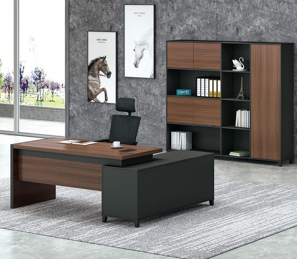 JVmoebel Eckschreibtisch Eckschreibtisch in modernem Design aus hochwertigem Holz (1-St., Eckschreibtisch), Made in Europa