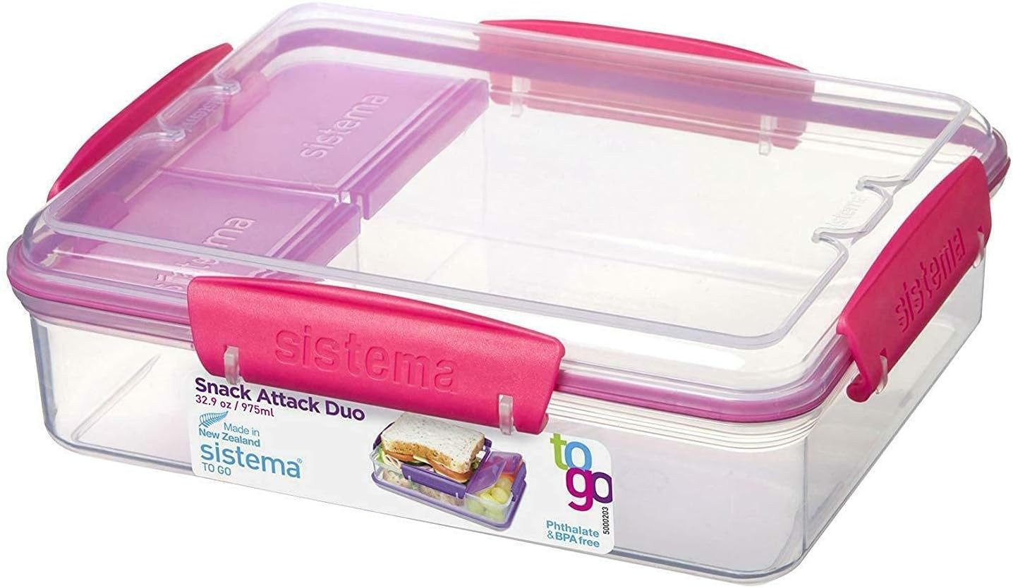 sistema Aufbewahrungsbox Sistema 975ml Snack Attack Duo To Go