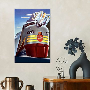 Posterlounge Poster Master Collection, Canadian Pacific-Bahn, Illustration