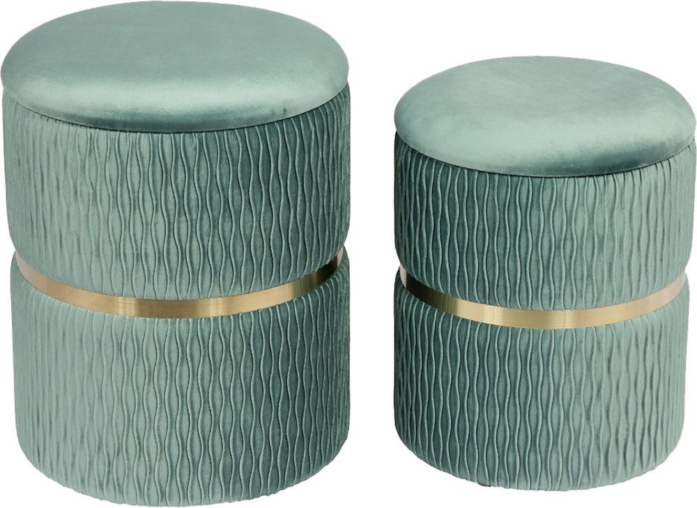 Kayoom Polsterhocker Hocker Zora 425 2er-Set, Praktischer und versteckter S günstig online kaufen