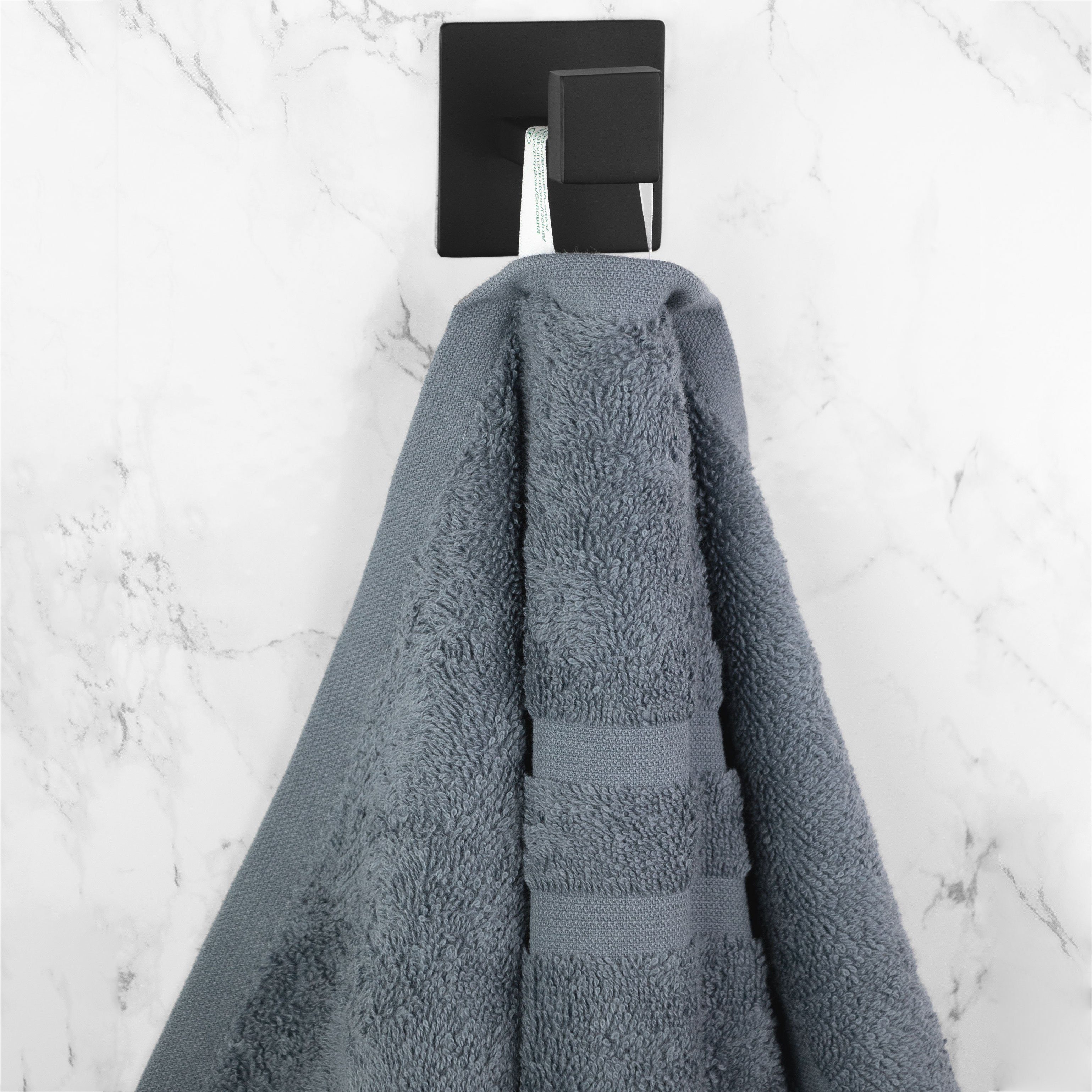 Duschtücher, grau Walkfrottier x 70 cm, Baumwolle, 140 ZOLLNER vom (5-St), Hotelwäschespezialisten 100%