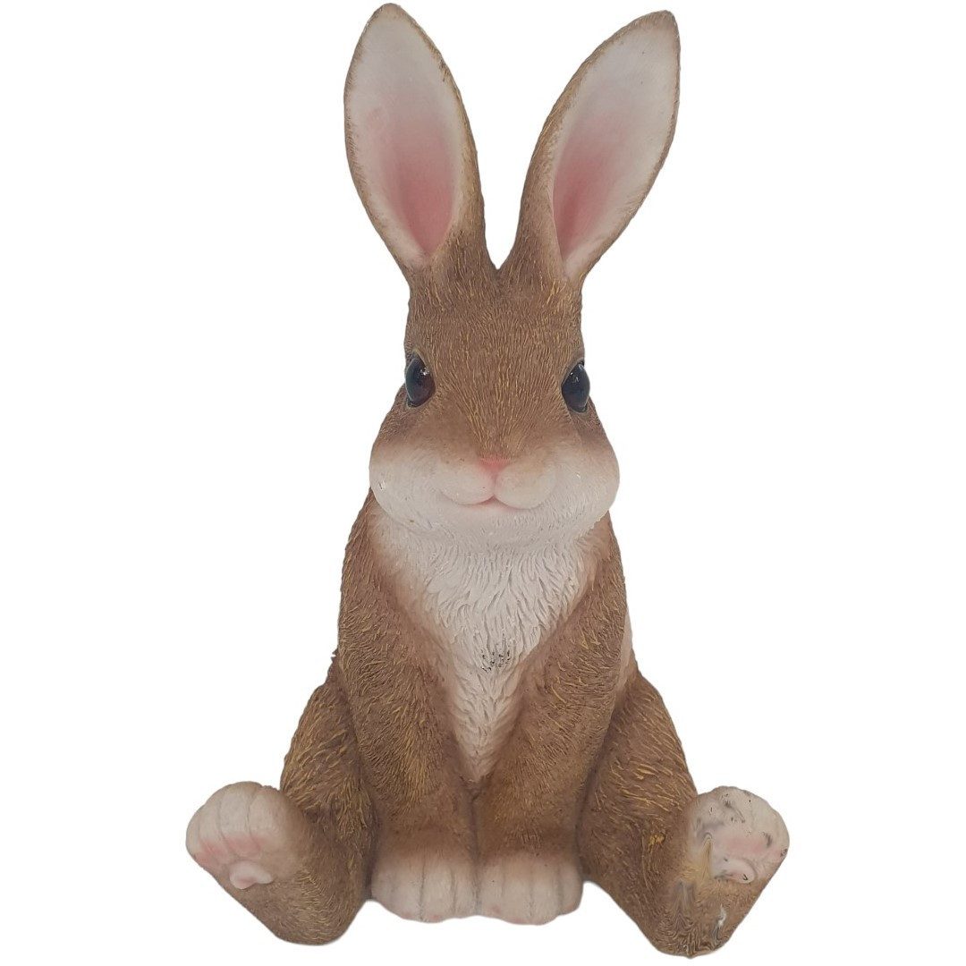Figurendiscounter Osterfigur Dekofigur Hase sitzend 24 x 15,5 x 15,5 cm braun