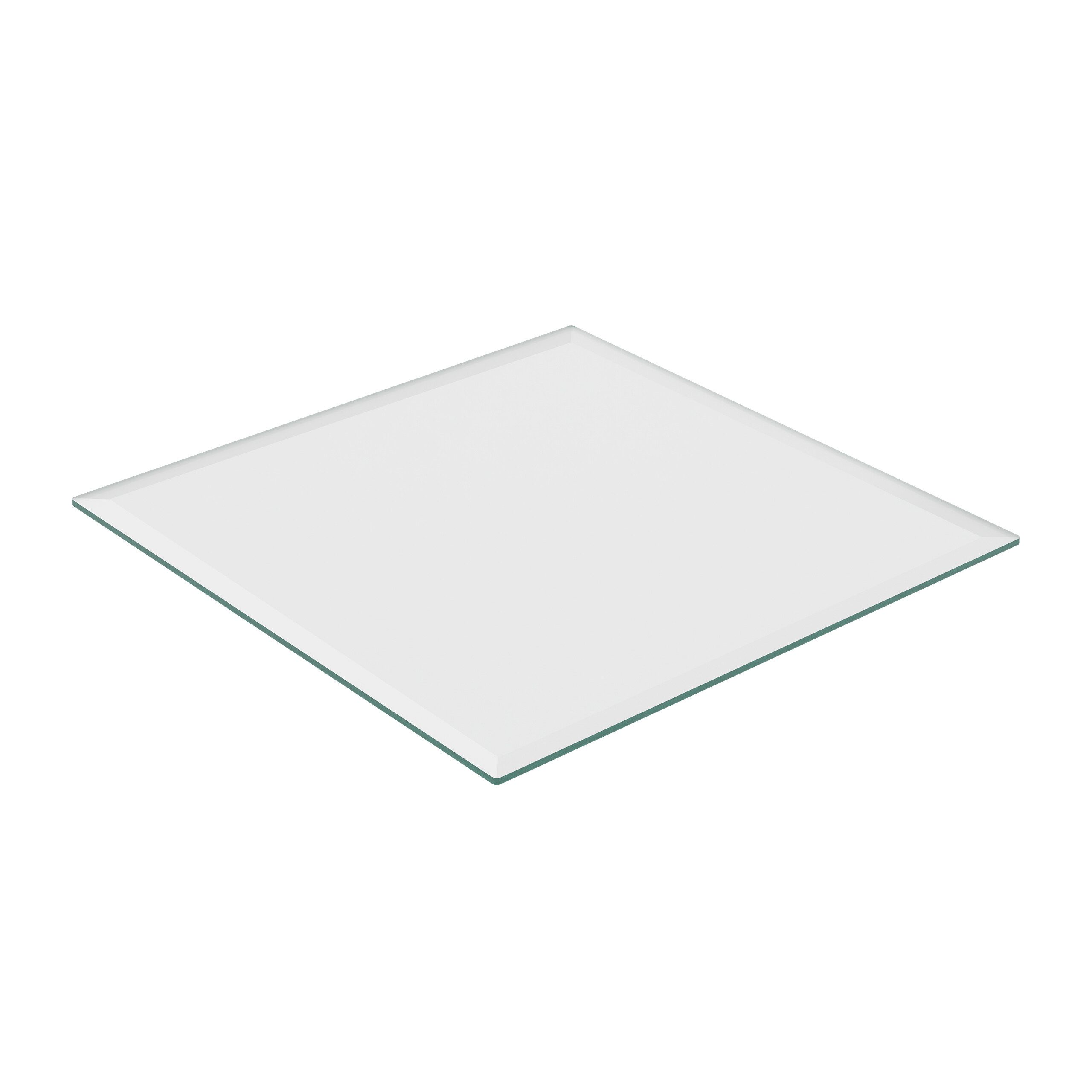 relaxdays Tischplatte Glasplatte 8mm ESG (1 St), 80 x 80 cm