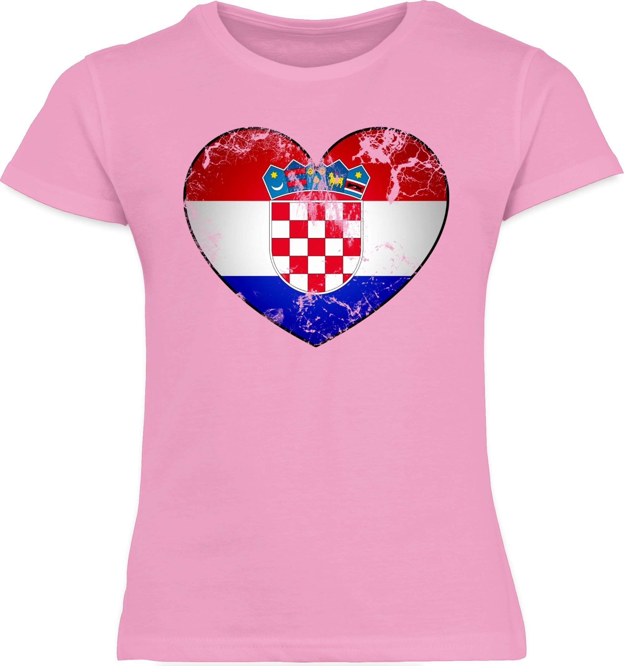 Shirtracer T-Shirt Kroatien Croatia 2026 Fussball WM Fanartikel