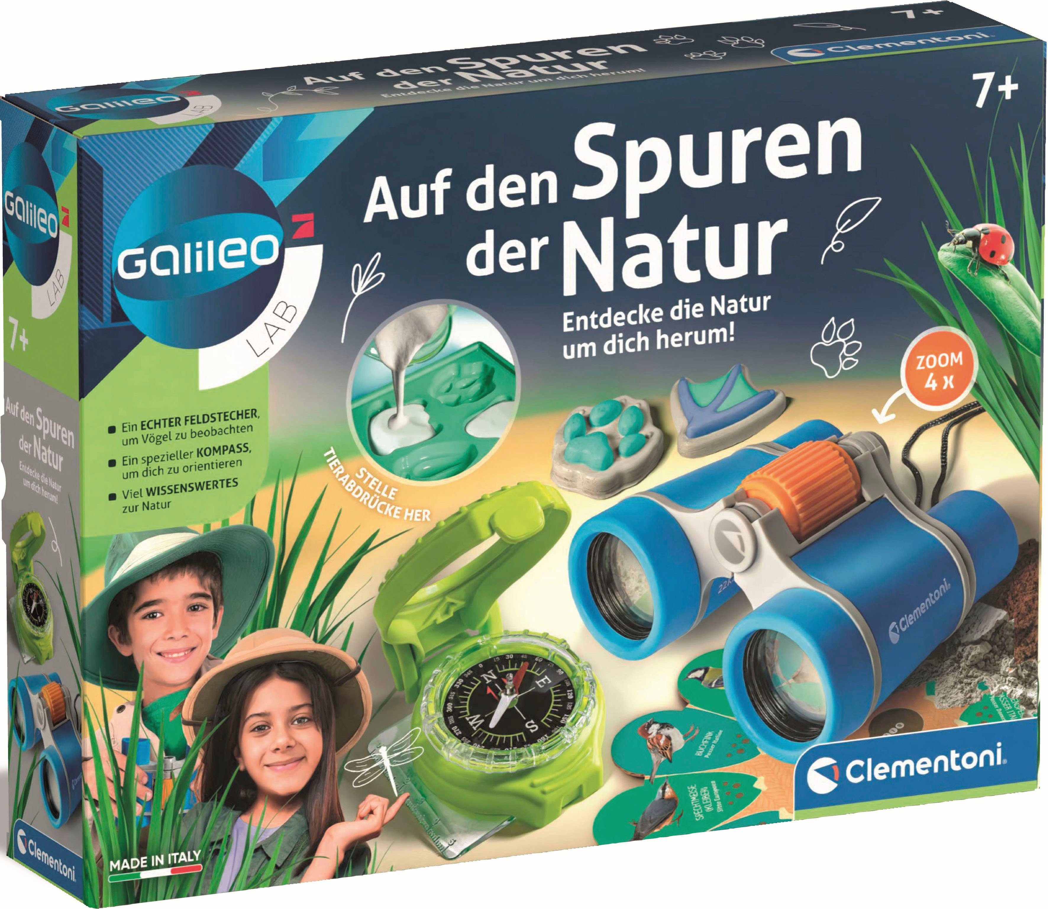 Clementoni® Experimentierkasten Galileo, Auf den Spuren der Natur, Made in Europe