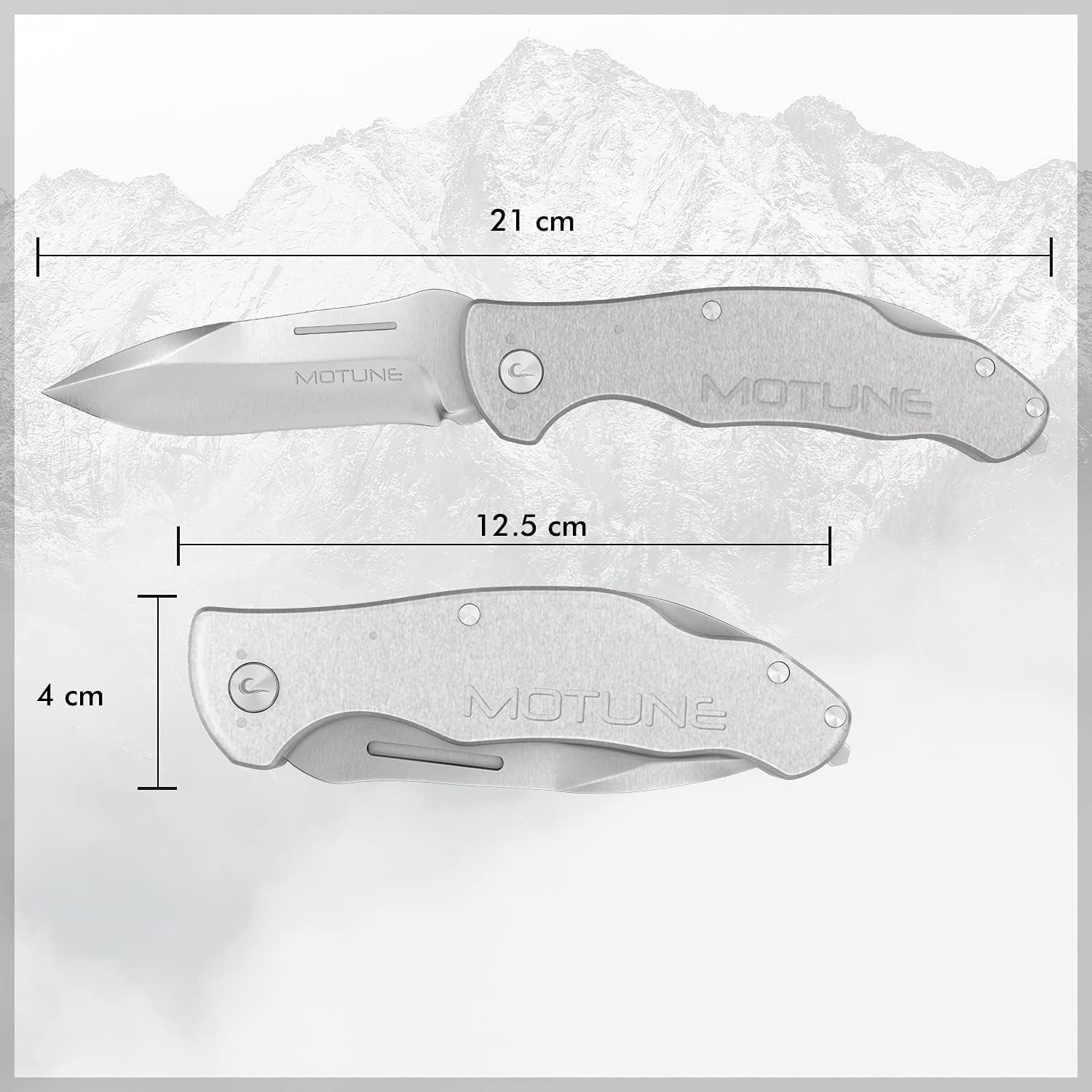 BURI Taschenmesser Klappmesser Taschenmesser Outdoor Messer Zweihandmesser transparent