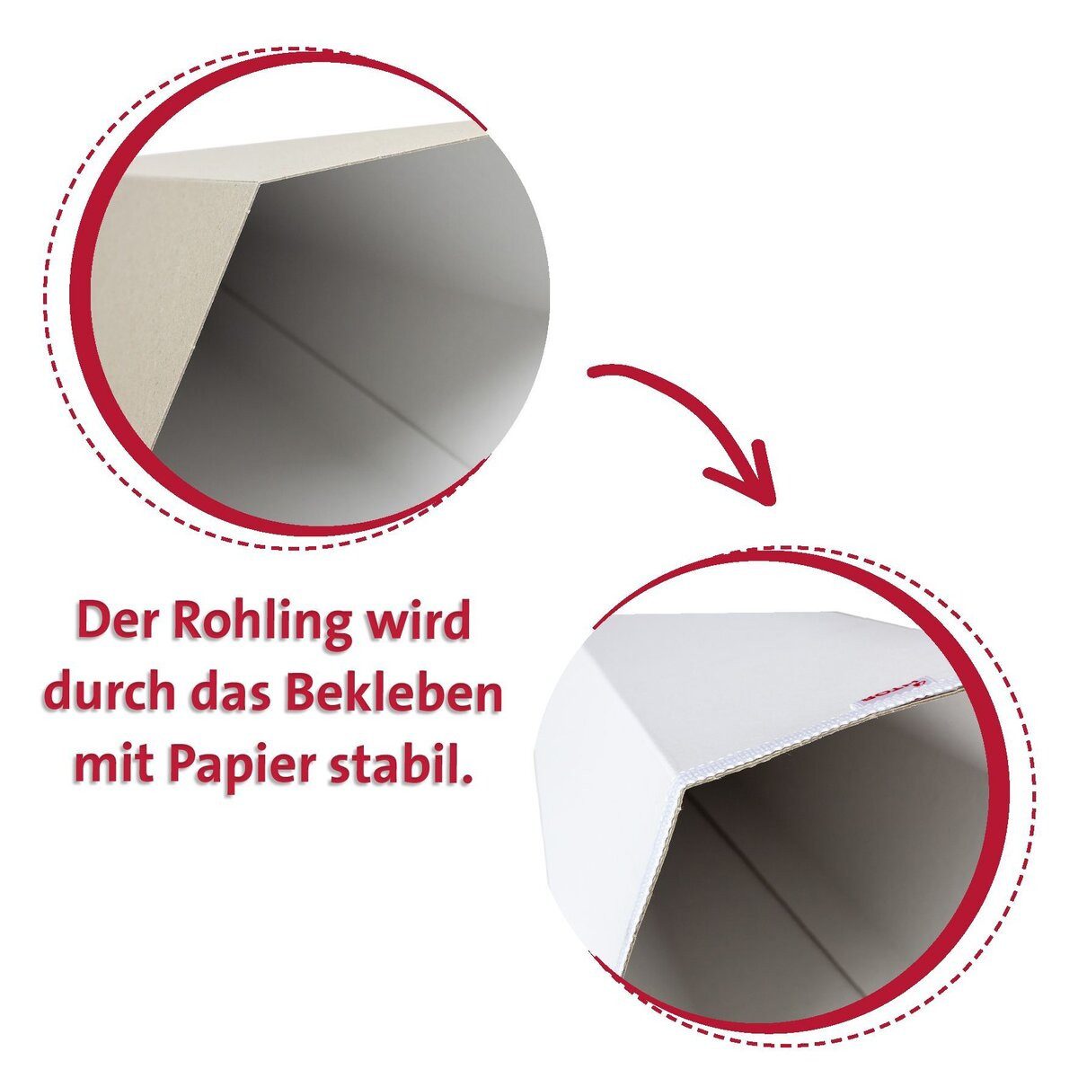 Roth Ideen Schultüte Schultüten-Rohling grau - eckig 100 cm