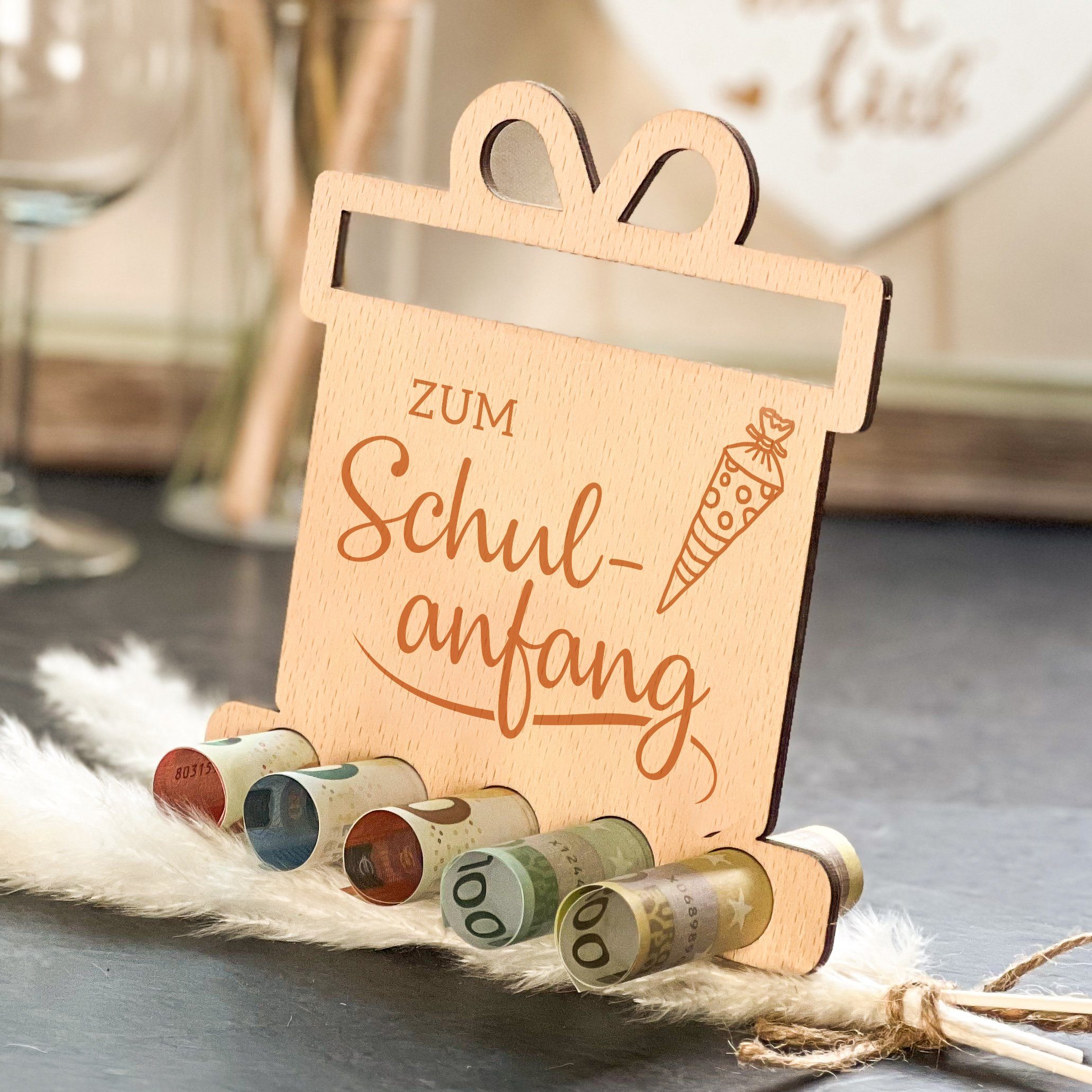 Spruchreif® Spardose Originelles Geldgeschenk, Geschenk zum Schulanfang, Geschenk Schule