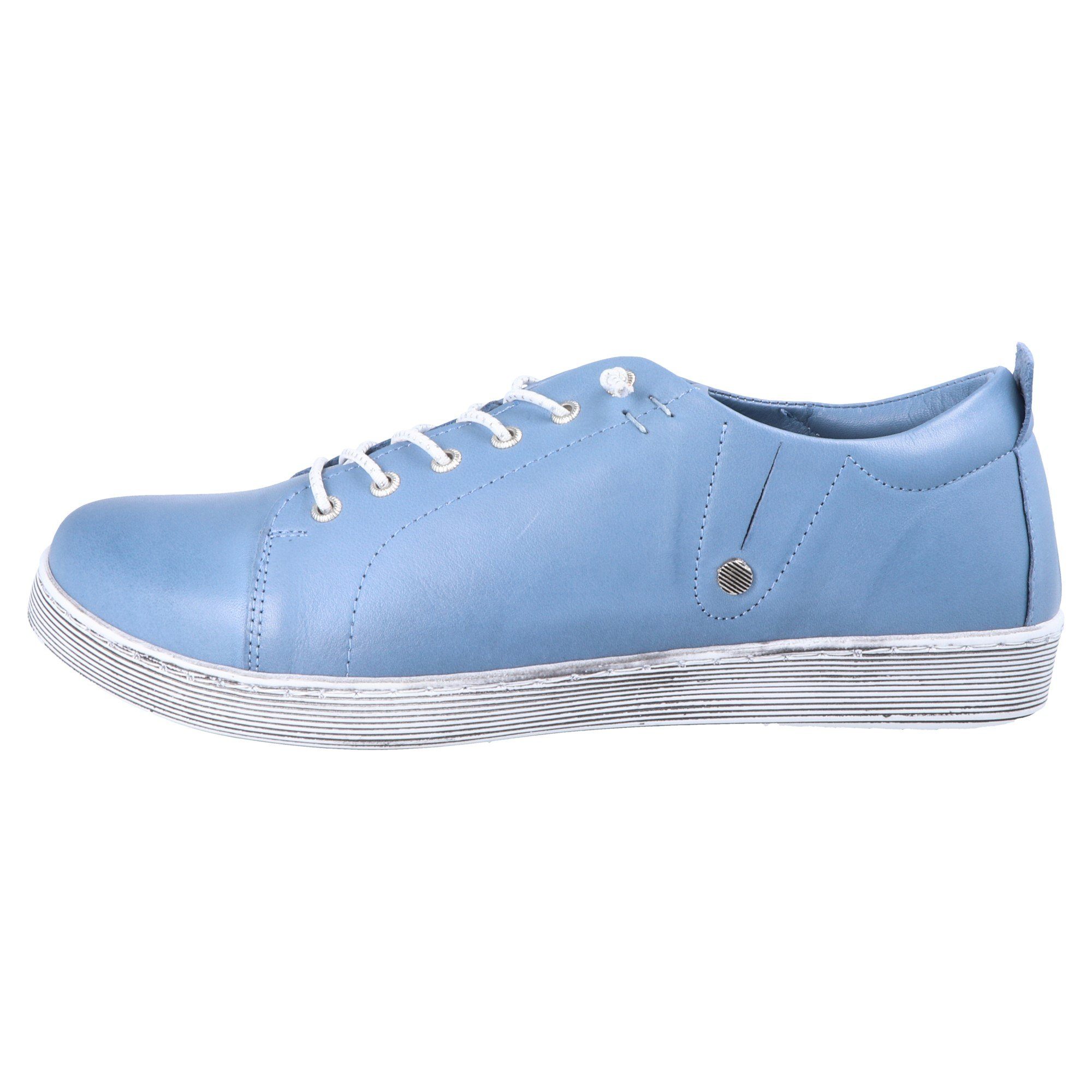 Andrea Conti 0347891 Blau Schnürschuh