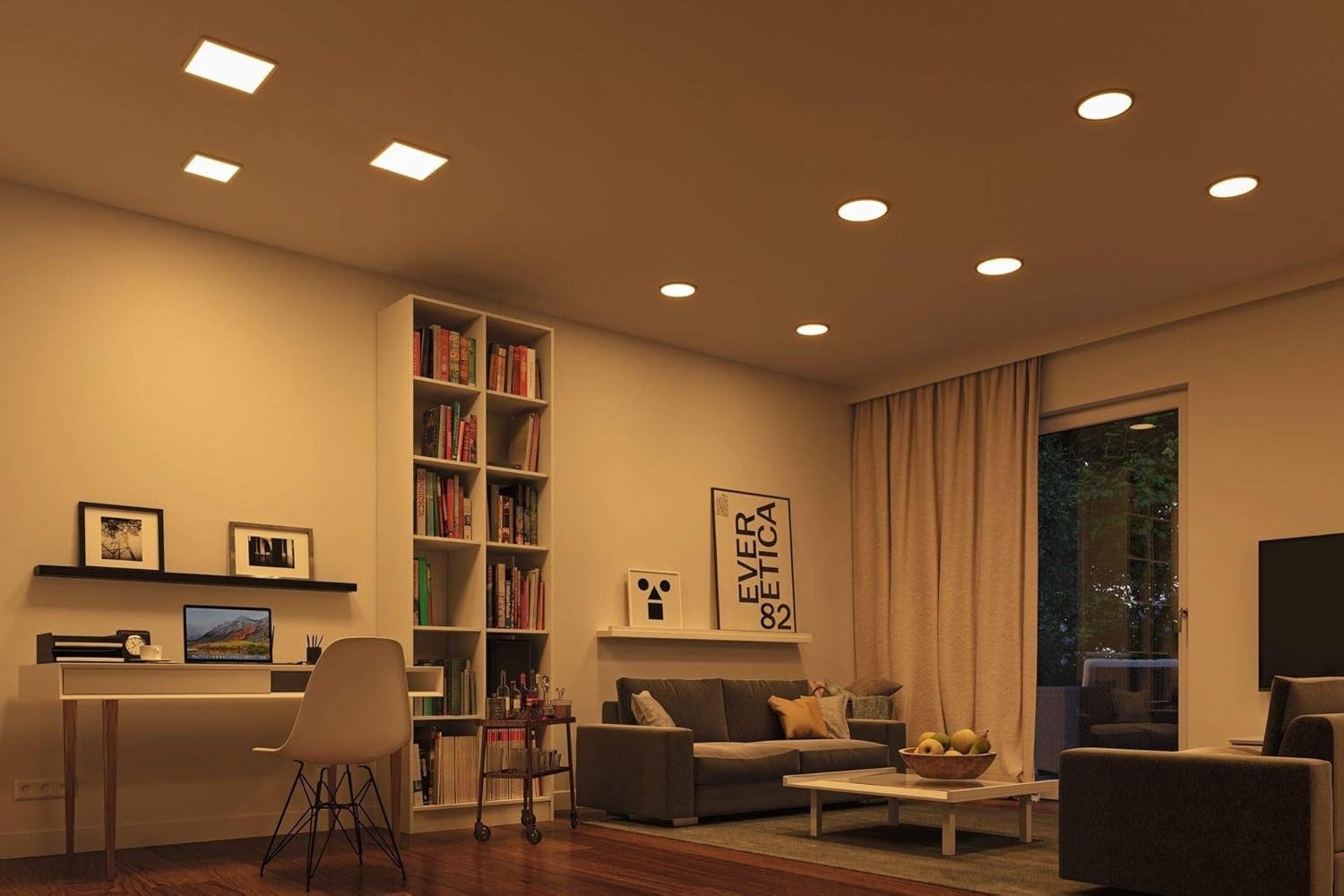 Paulmann Einbauleuchte AREO LED Panel Deckenleuchte ZigBee Einbaulampe 16W 230x230mm, LED Einbaupanel Panel Decke Einbaustrahler Deckenlampe