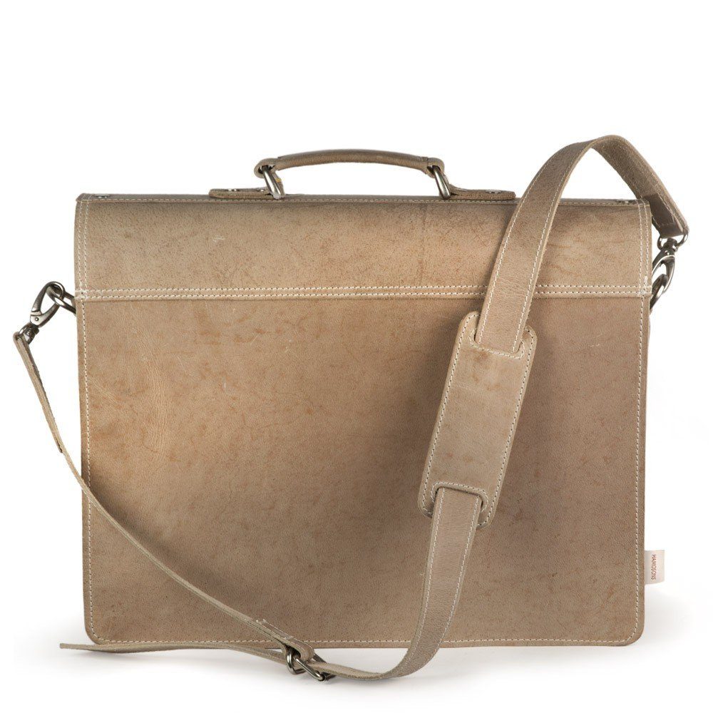 Beige, / 600 Opu L, Hamosons Lehrertasche Leder, in Aktentasche Aktentasche Ivory Hamosons Klassische