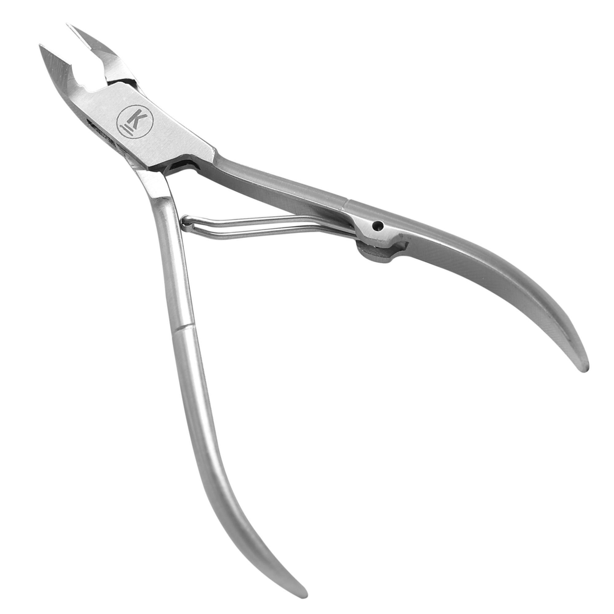 K-Pro Nagelhautzange Nagelhautzange Edelstahl Profi Maniküre Pediküre, 1-tlg., Nagelhautschneider, Cuticle Nipper, Nagelpflege-Tool