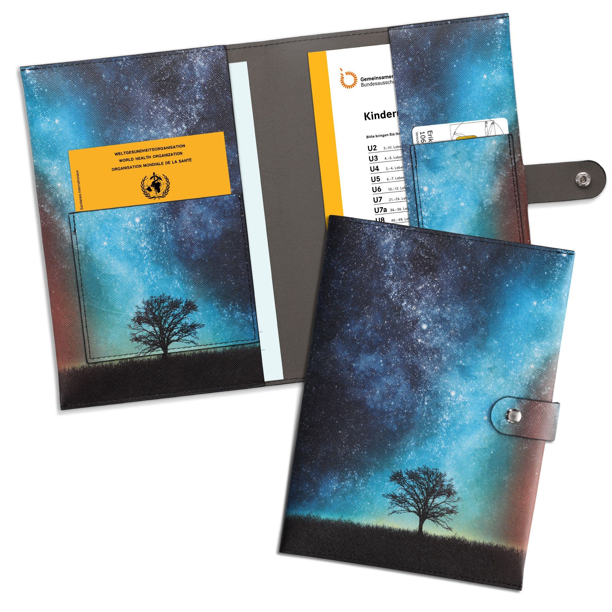 kwmobile Sleeve, Kunstleder Hülle für deutsches Untersuchungsheft UHeft Hülle und Impfpass
