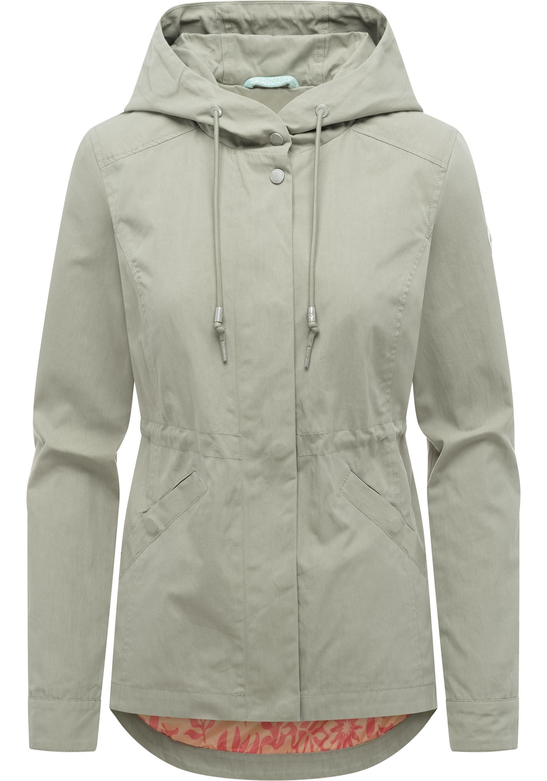 Ragwear Parka Dankira Leichte Übergangsjacke mit verstellbarer Kapuze
