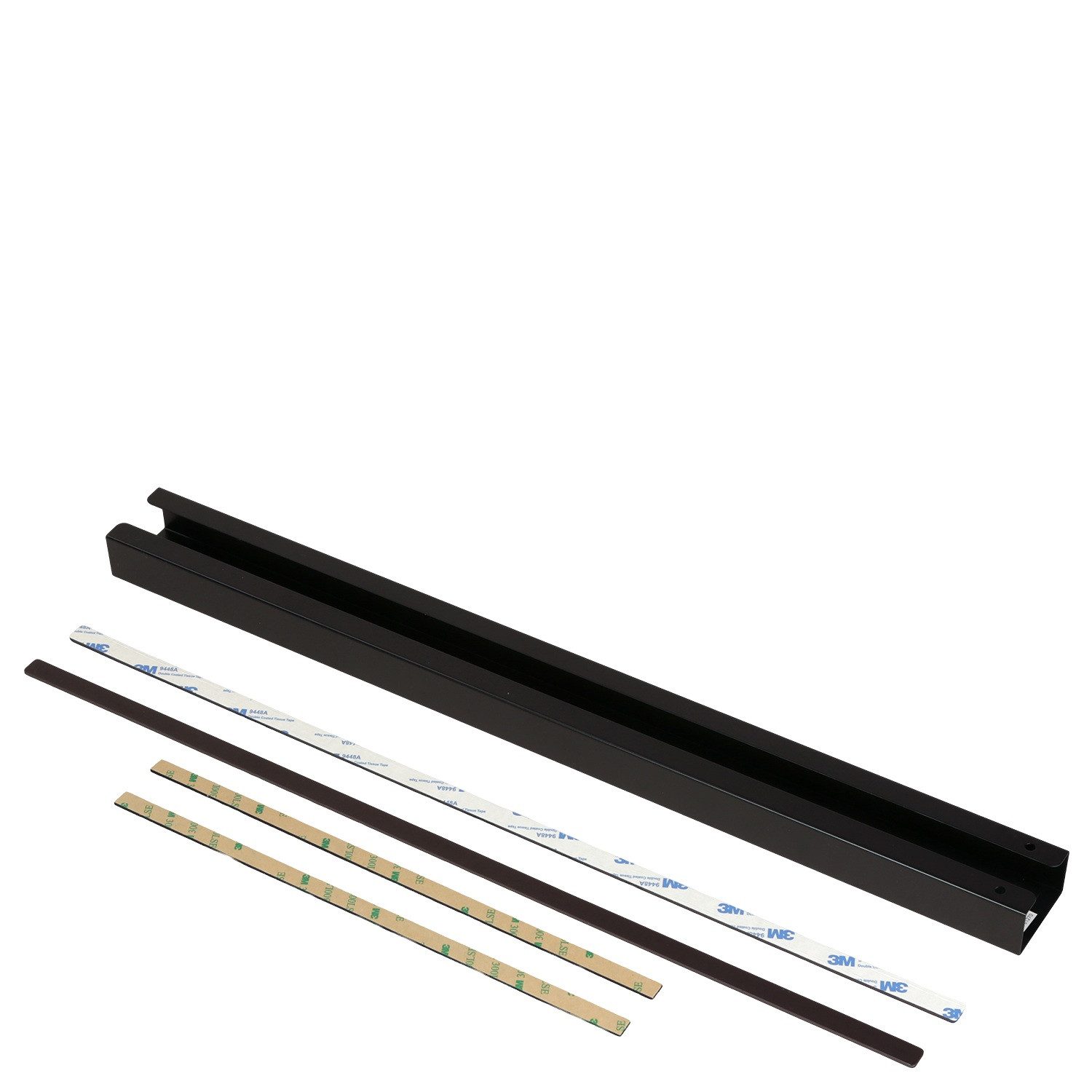Hama Kabelkanal Metall Kabelkanal 0,55m Kabelleiste Magnetisch (Set, 1x Kabelkanal + Zubehör), Magnet Leitungskanal Kabel Kanal Schreibtisch Büro Wand Boden PC TV