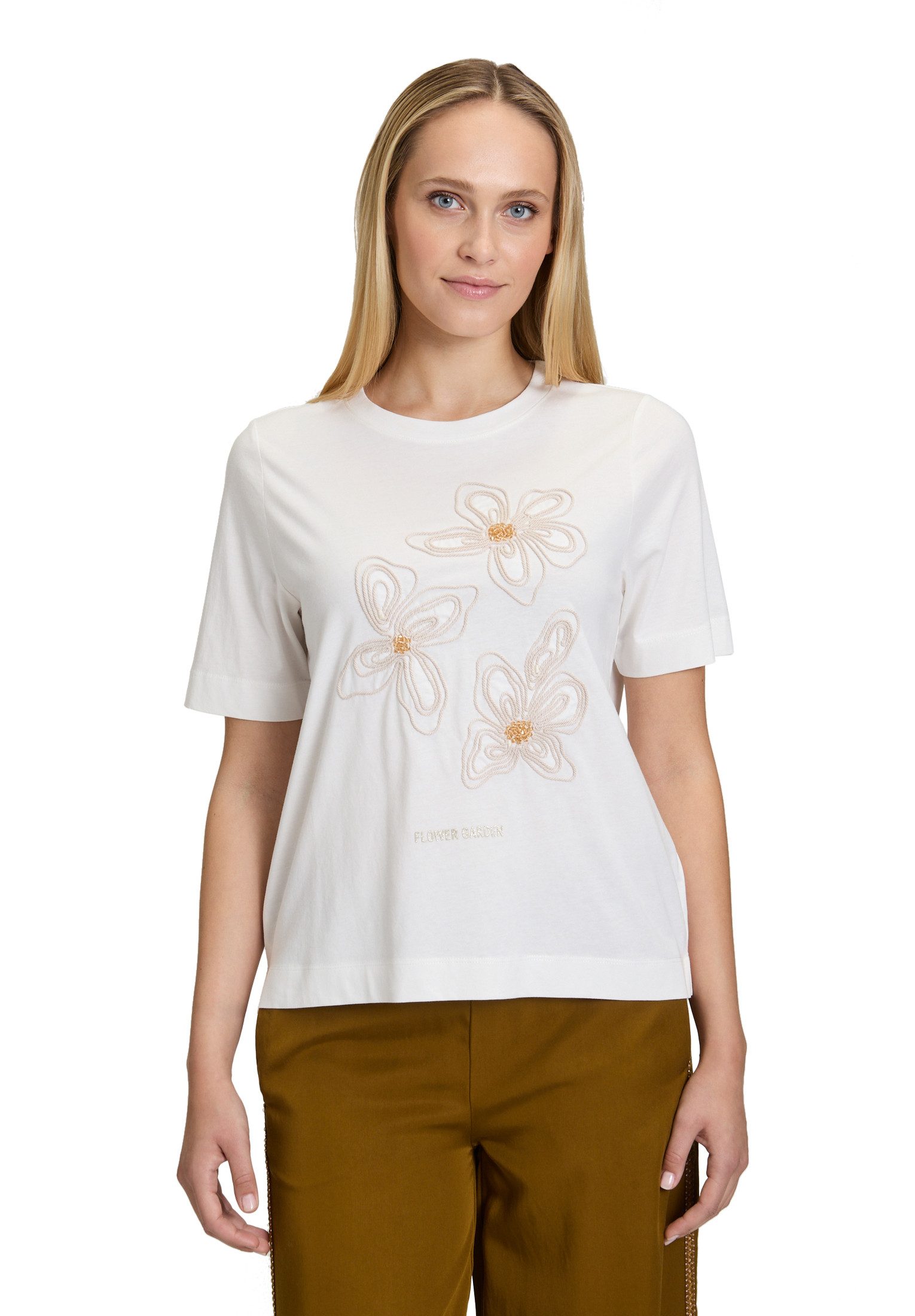 Cartoon Kurzarmshirt Cartoon Baumwollshirt mit Rundhalsausschnitt günstig online kaufen