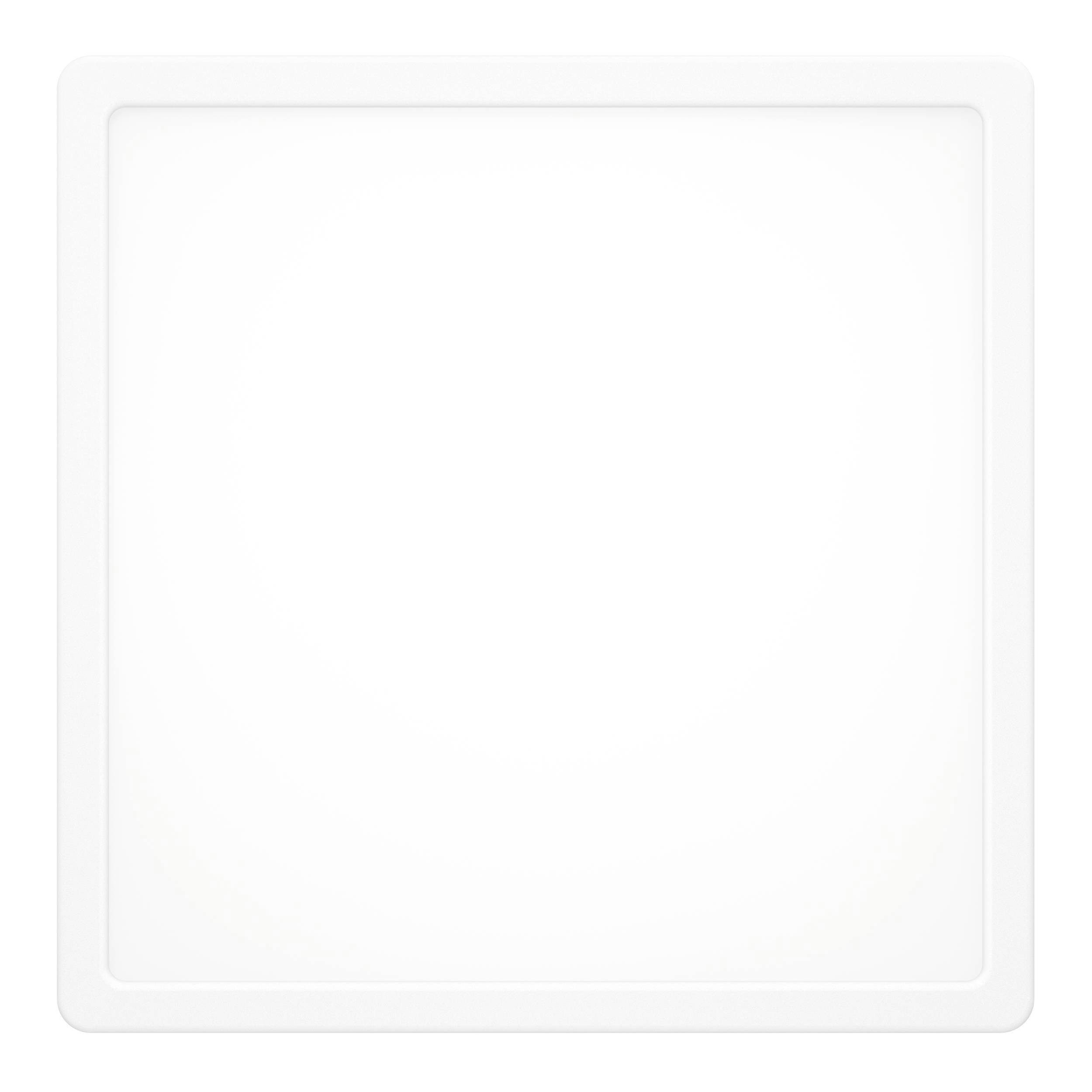 EGLO Aufbauleuchte Fueva 6 Deckenleuchte, Badlampe Decke, Deckenbeleuchtung, IP44, Lampe, mehrere Helligkeitsstufen, LED fest integriert, Neutralweiß, Kaltweiß, Warmweiß, Aufbauleuchte - L29 x B29 x H2,5 cm - weiß - 13W inkl.