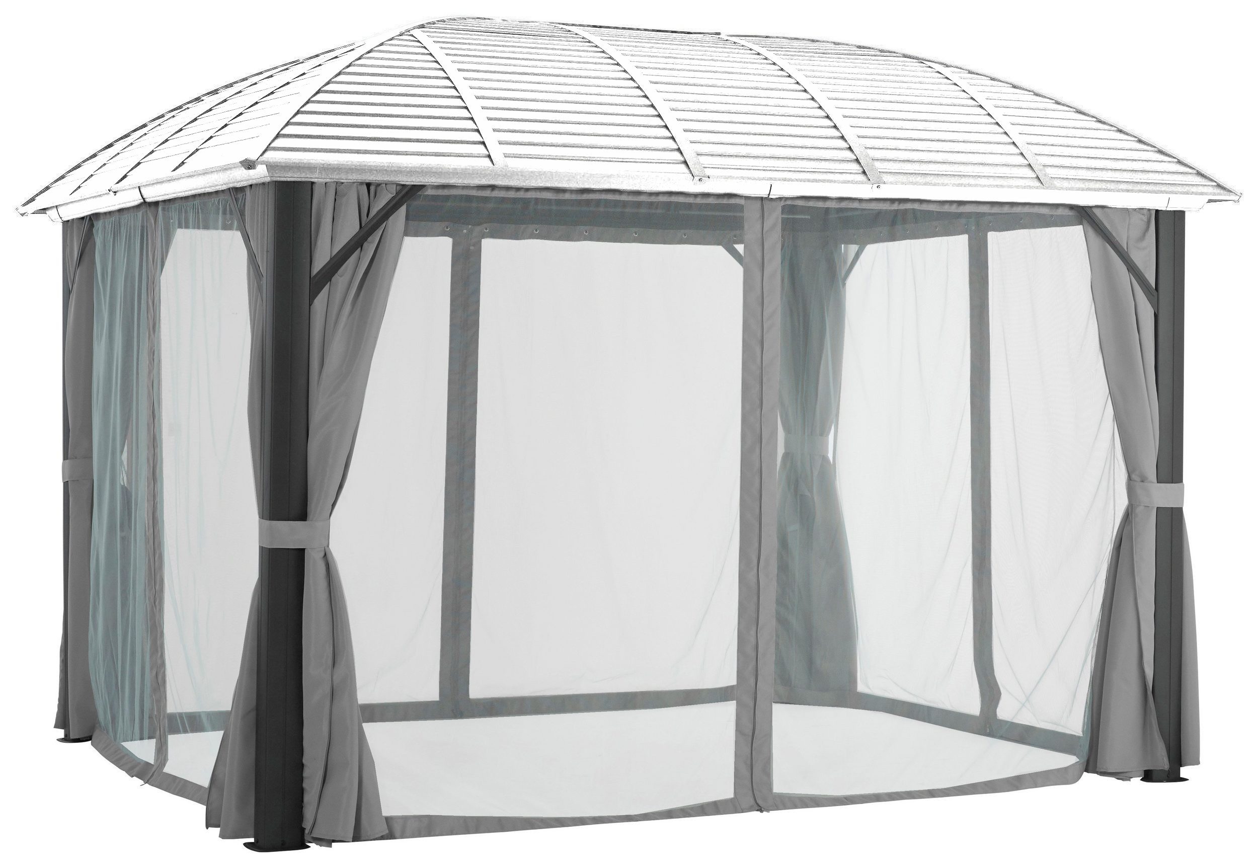 KONIFERA Pavillonseitenteil Insektenschutznetz Juno, passend für Pavillon Juno 420x300 cm