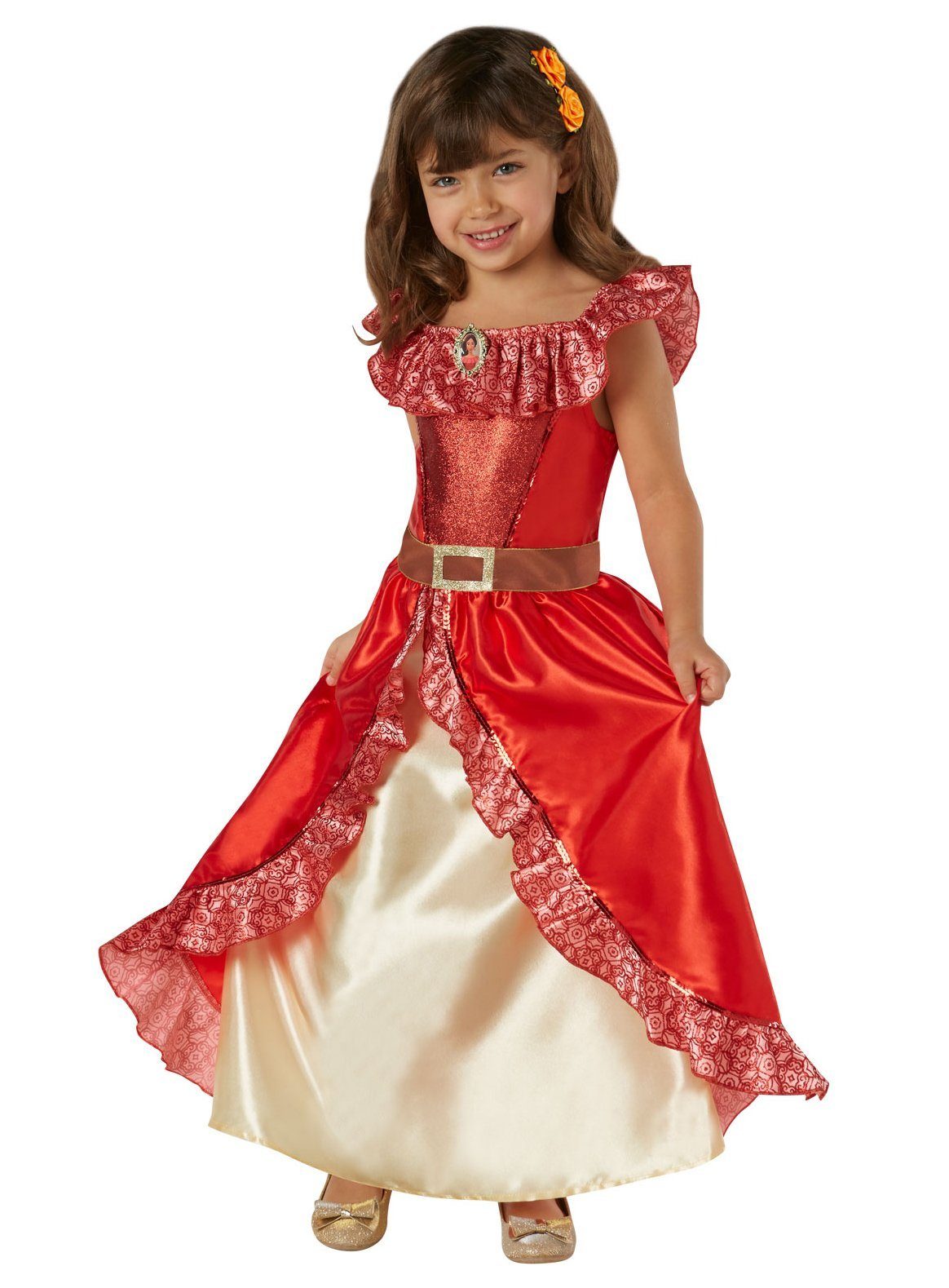 Rubie´s Prinzessin-Kostüm Disney's Elena von Avalor Kinderkostüm, Die karibische Prinzessin aus der Disney Zeichentrickserie