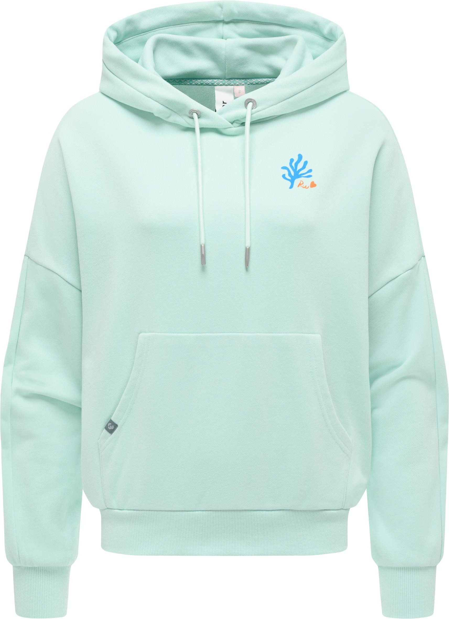 Ragwear Kapuzenpullover Pirita PP oversized Damen Hoodie mit Print-Akzenten