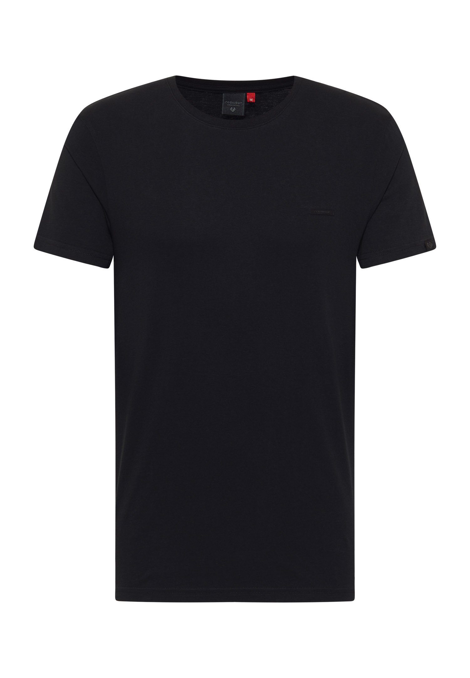 BLACK Ragwear NEDIE Vegane Nachhaltige T-Shirt Mode &