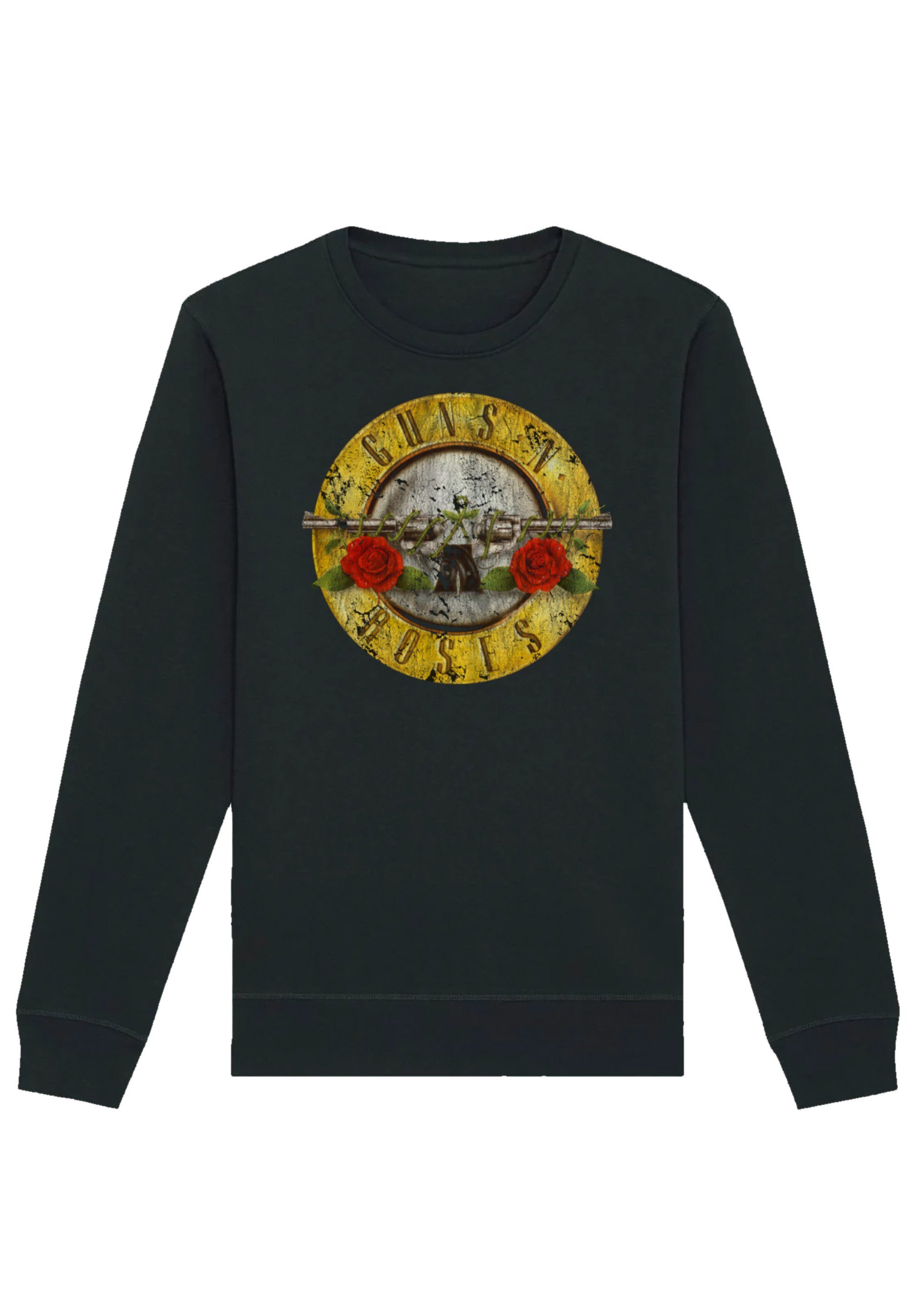 F4NT4STIC Sweatshirt Guns 'n' Roses Vintage Classic Logo Black Print