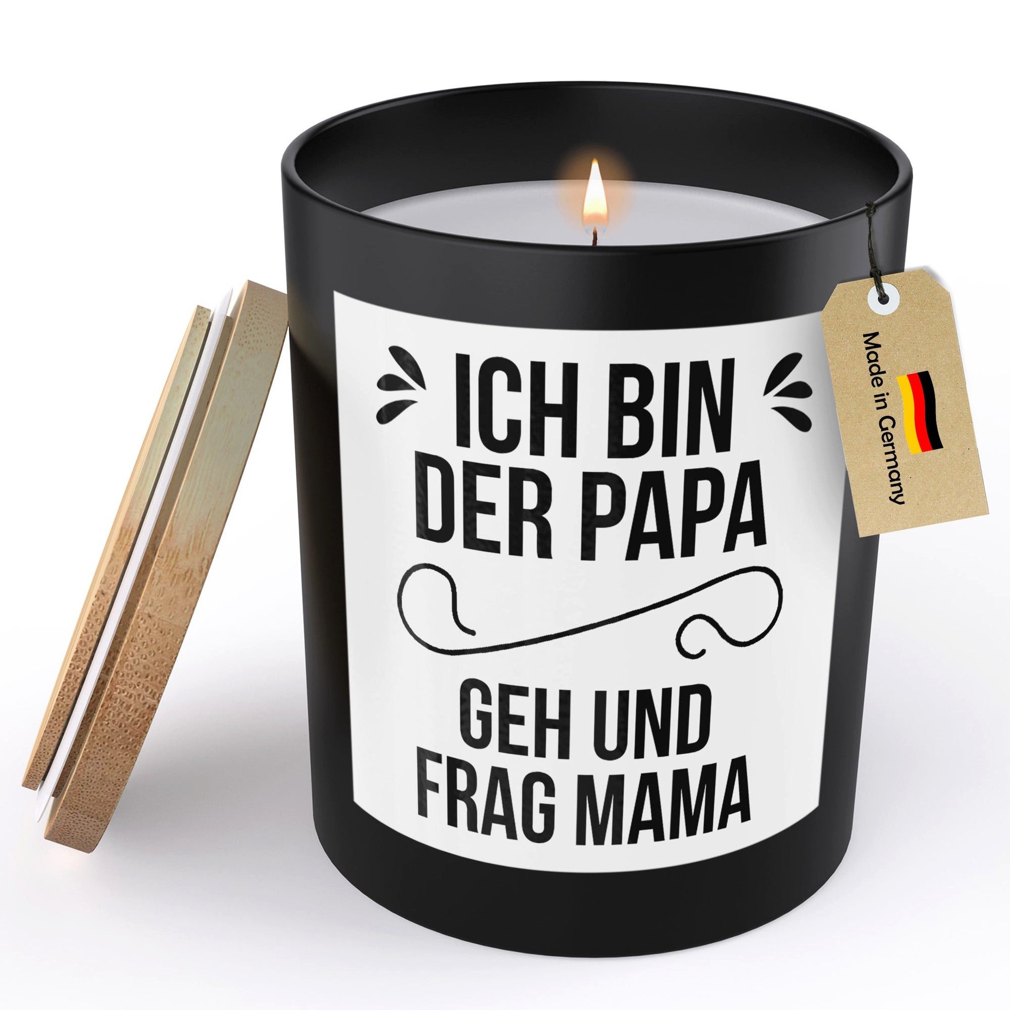 22Feels Duftkerze Deko Papa Geschenk Vater Vatertag Geburtstag Weihnachten Männer Spruch, MADE IN GERMANY, Europäisches Sojawachs, Handgegossen