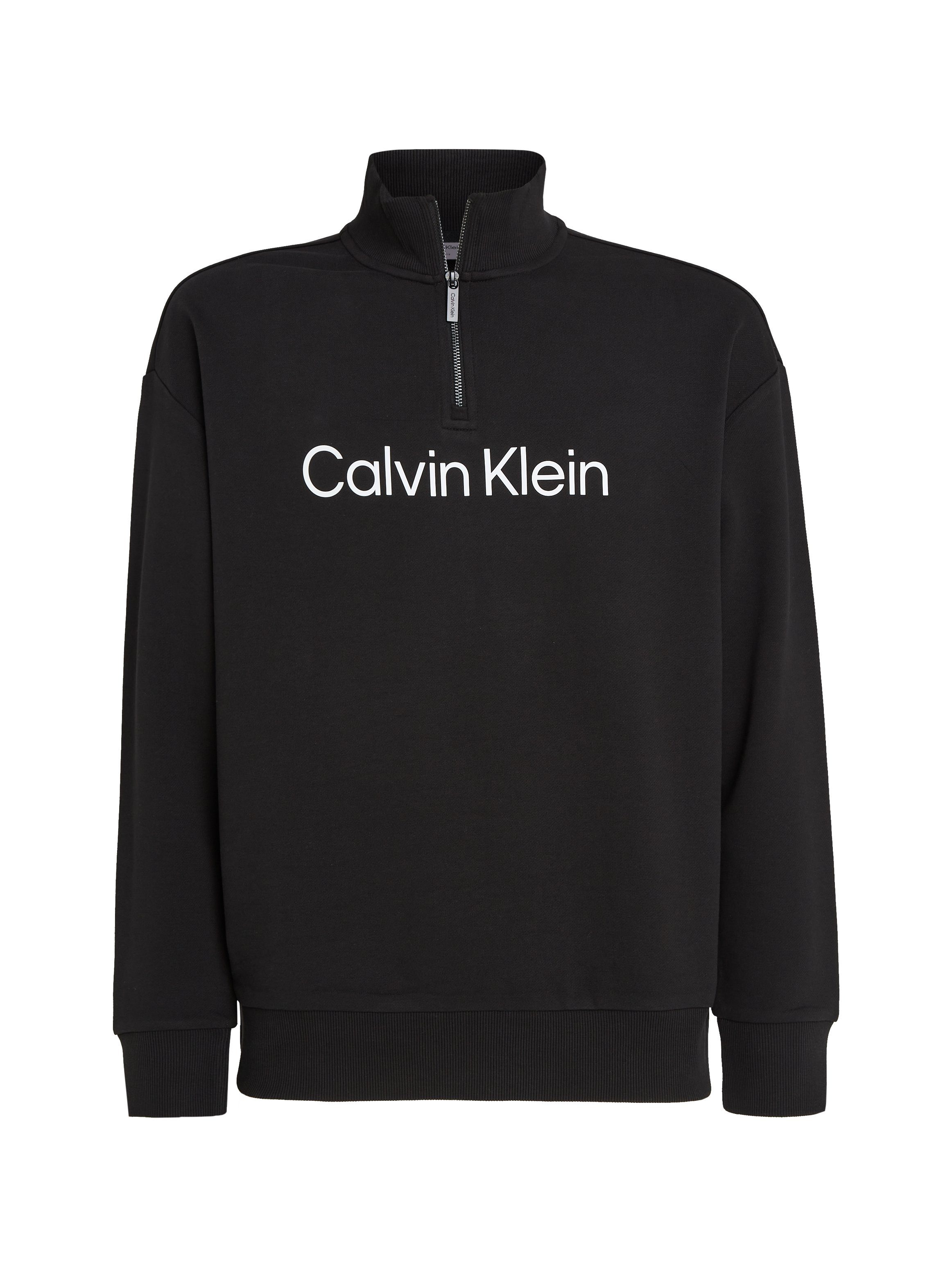 Calvin Klein Sweatshirt HERO Kragen Reißverschluss am ZIP mit COMFORT LOGO QUARTER
