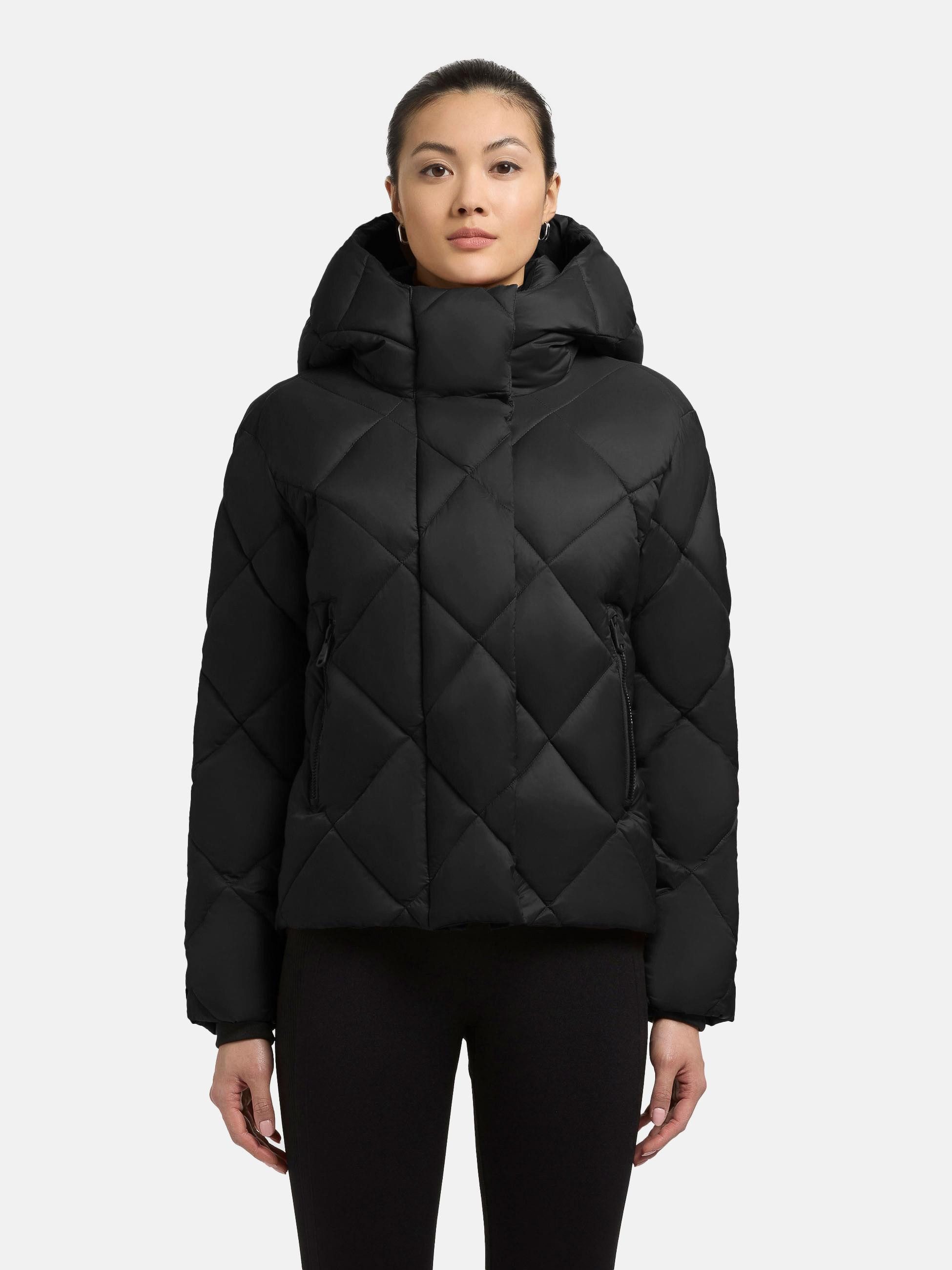 khujo Steppjacke Lilian Damen Winterjacke mit Karo-Steppung günstig online kaufen