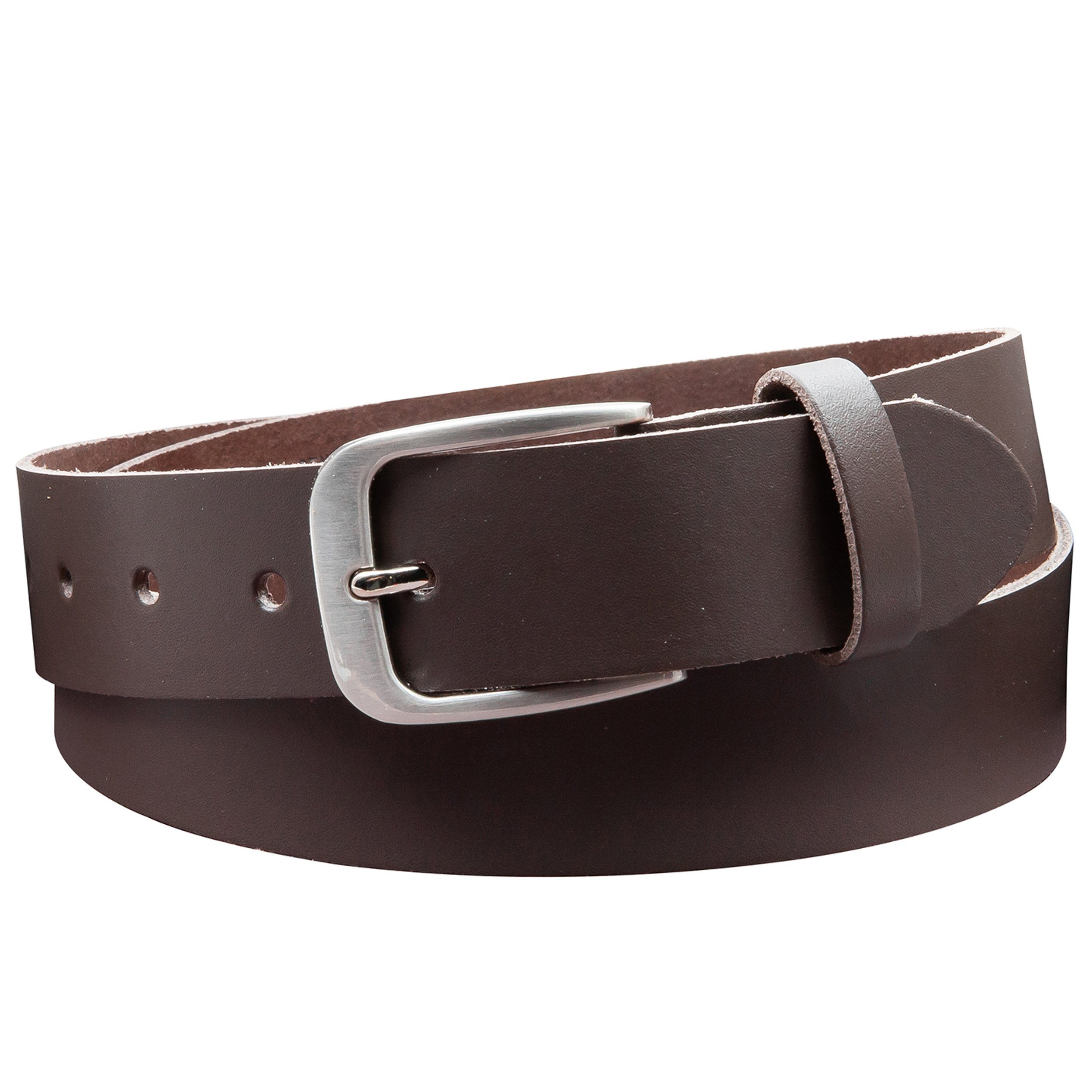 COLOGNEBELT Ledergürtel OM428-SL-Dunkelbraun MADE IN GERMANY, Dunkelbraun Kürzbar, 100 % Echtleder, Unisex – Bild 3 von 5