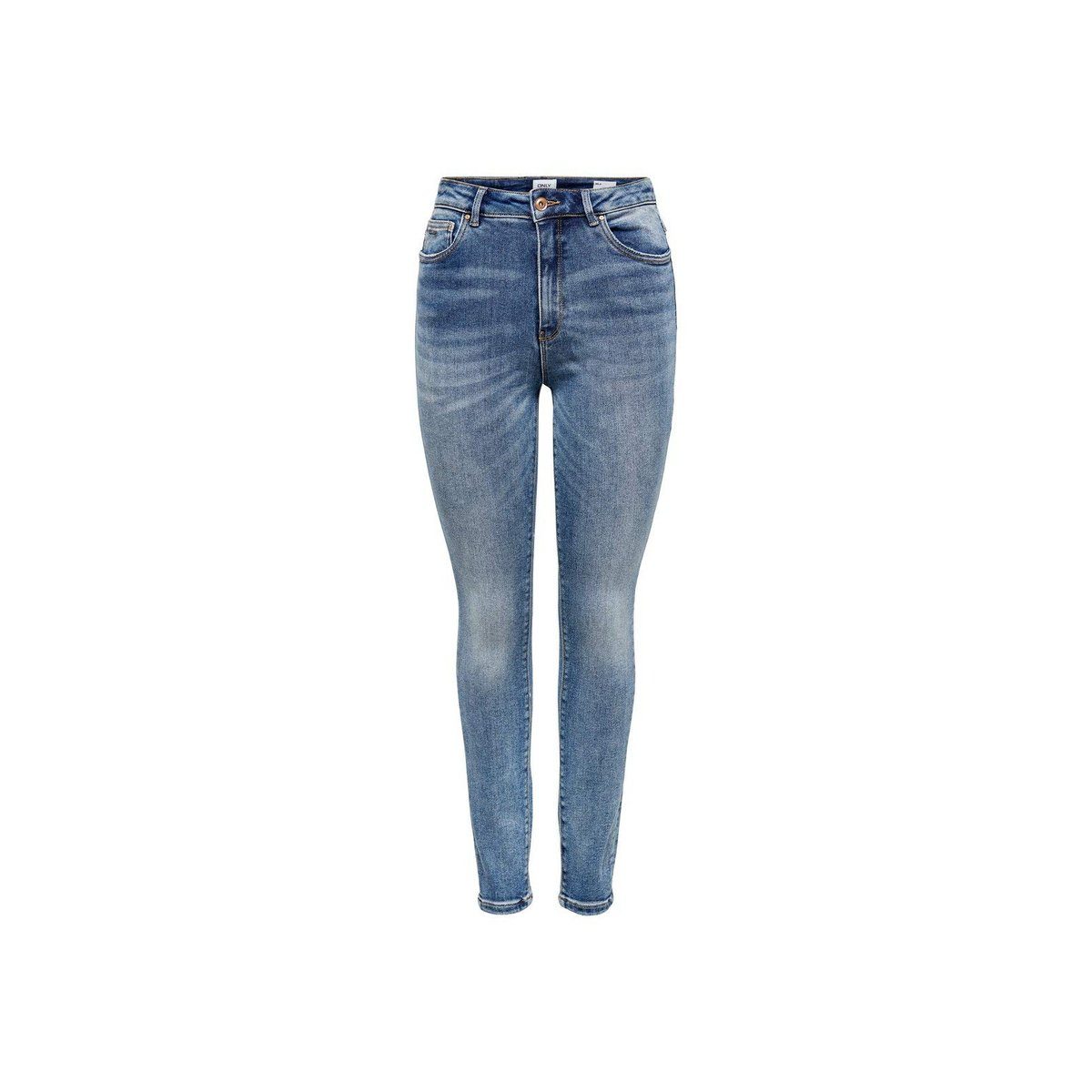 ONLY 5-Pocket-Jeans regular mittel-blau (1-tlg)